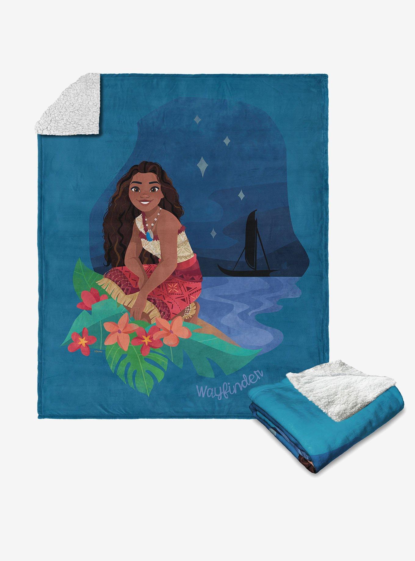 Disney Moana 2 Wayfinder Moana Silk Touch Sherpa Throw Blanket, , hi-res