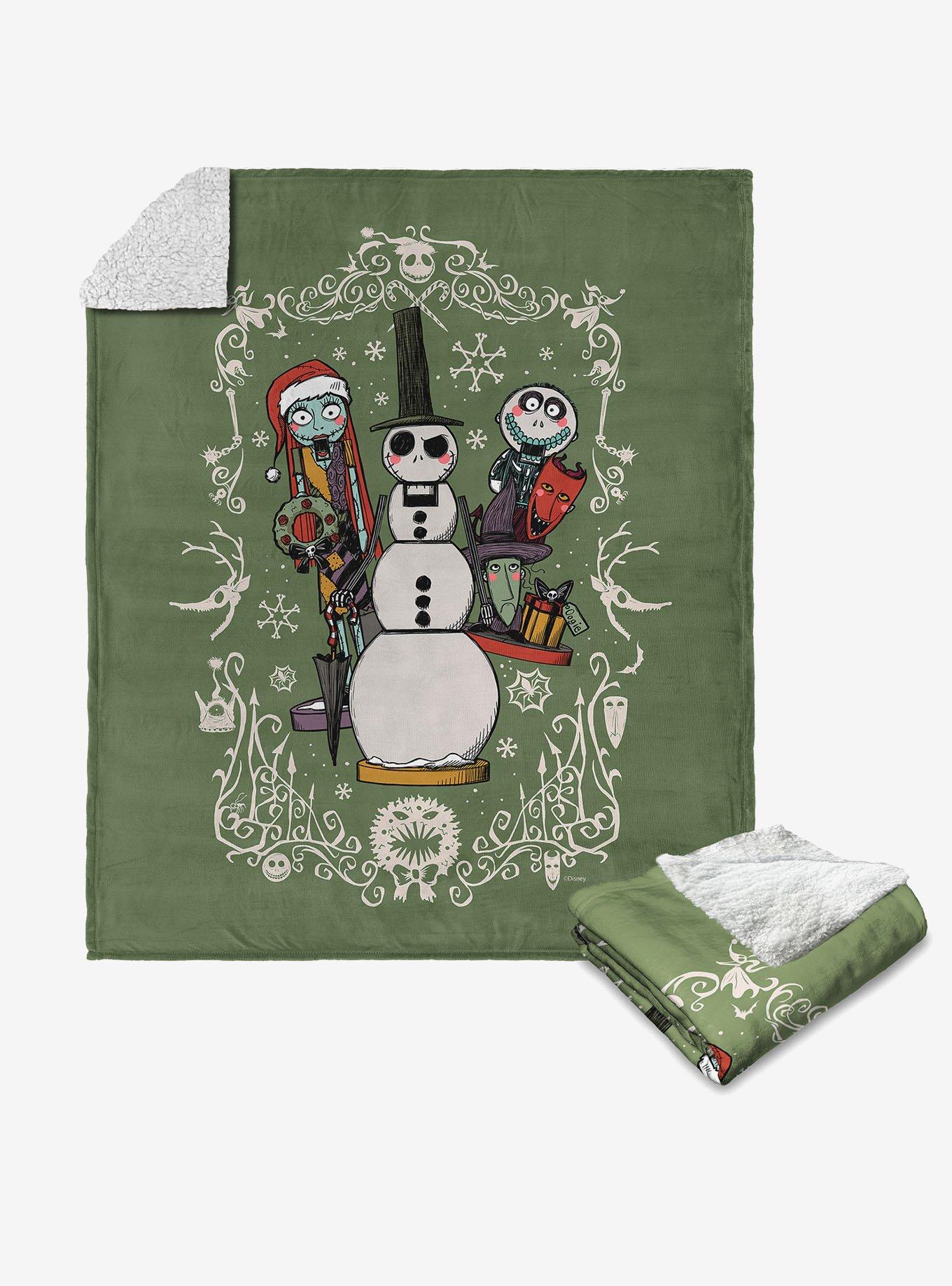 Disney Nightmare Before Christmas Holiday Nightmare Silk Touch Sherpa Throw Blanket, , hi-res