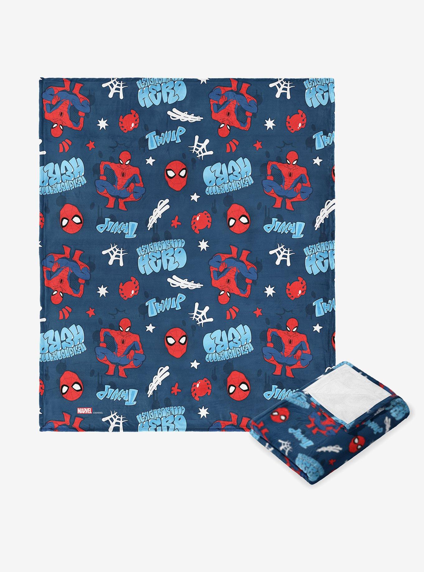 Marvel Spider-Man Thwip Pattern 40" Silk Touch Throw Blanket, , hi-res