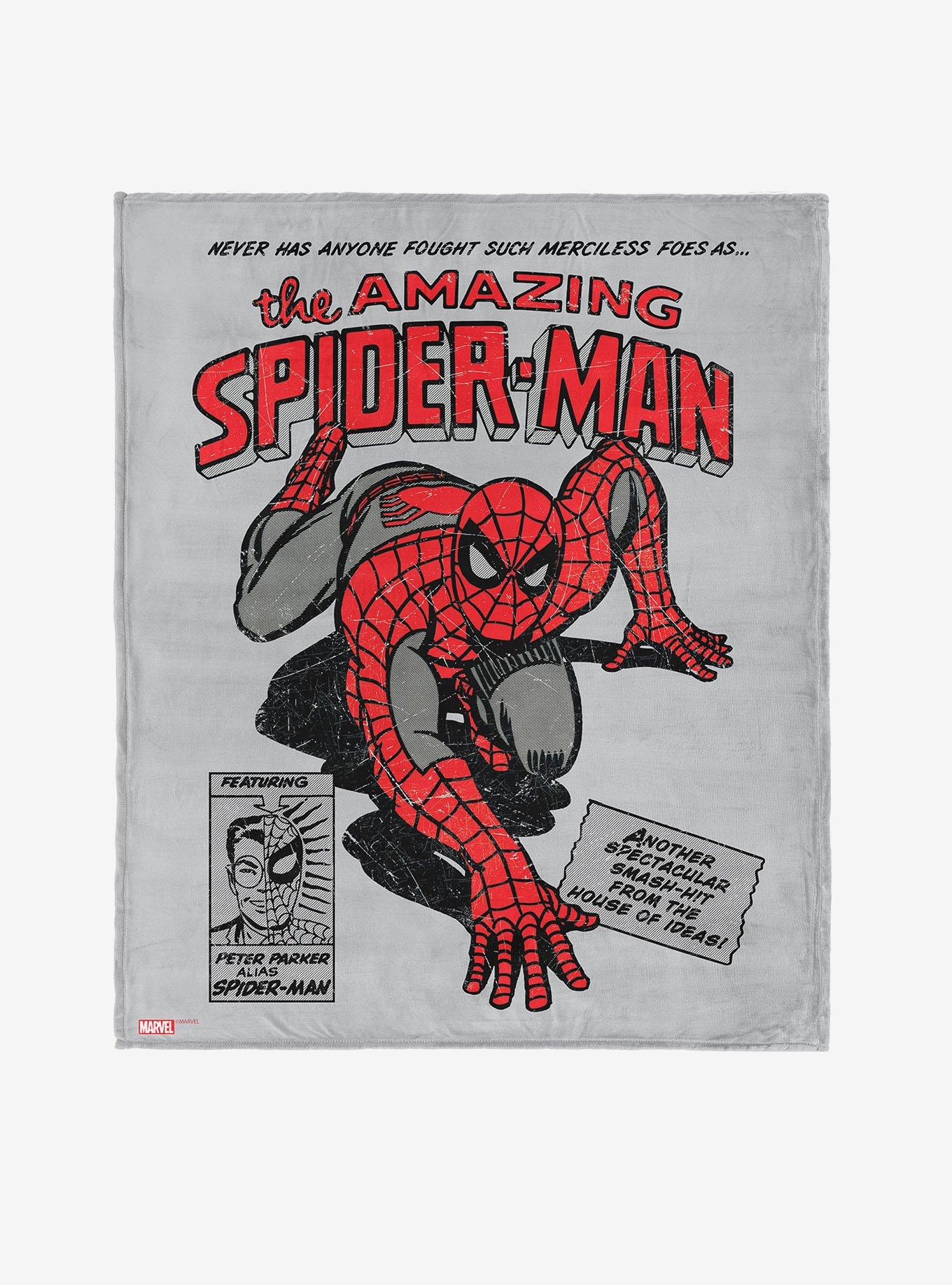 Marvel Spider-Man Peter Parker Alias Silk Touch Throw Blanket, , hi-res