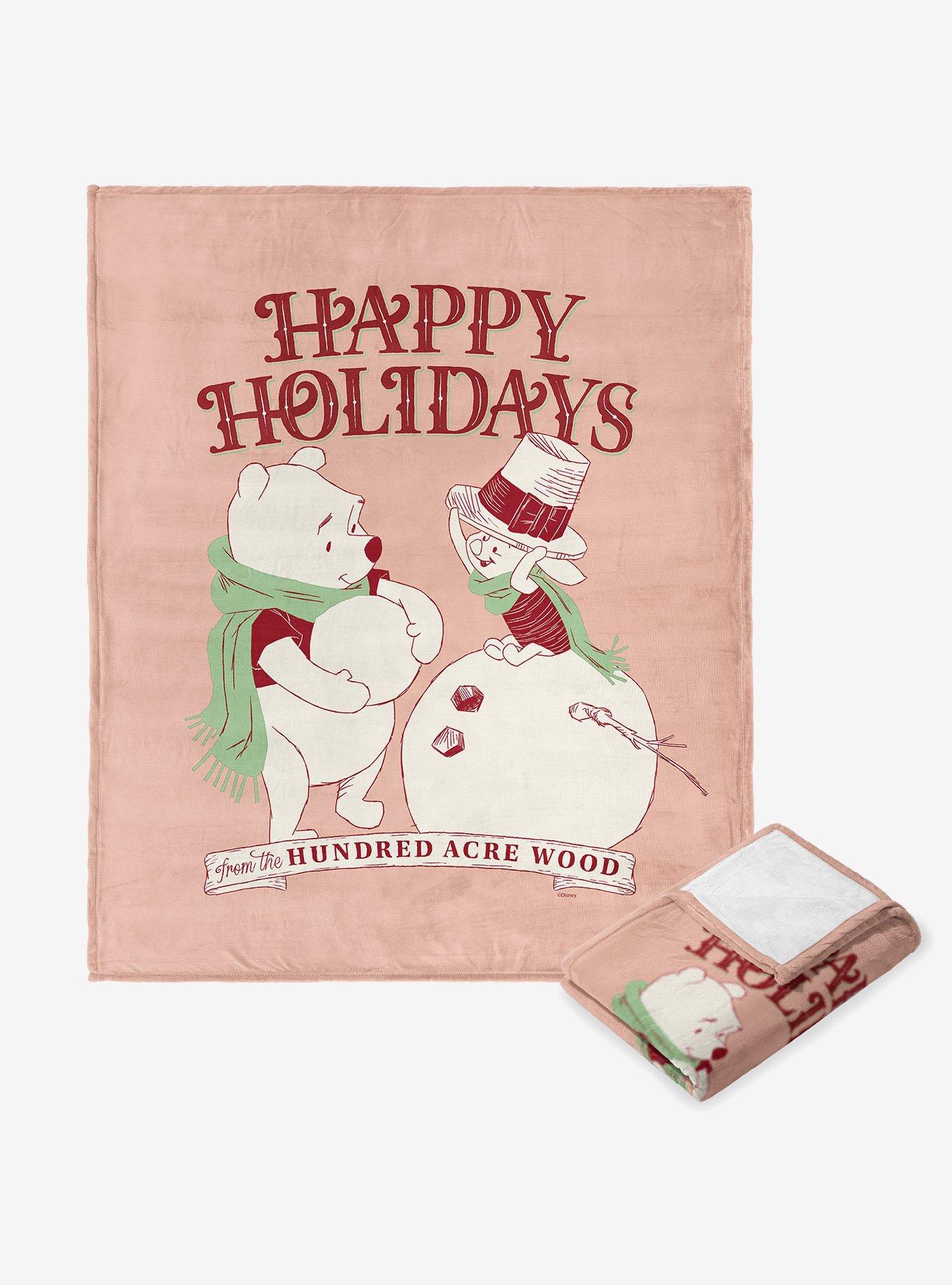 Disney Winnie the Pooh Pooh Christmas 50" Silk Touch Throw Blanket, , hi-res