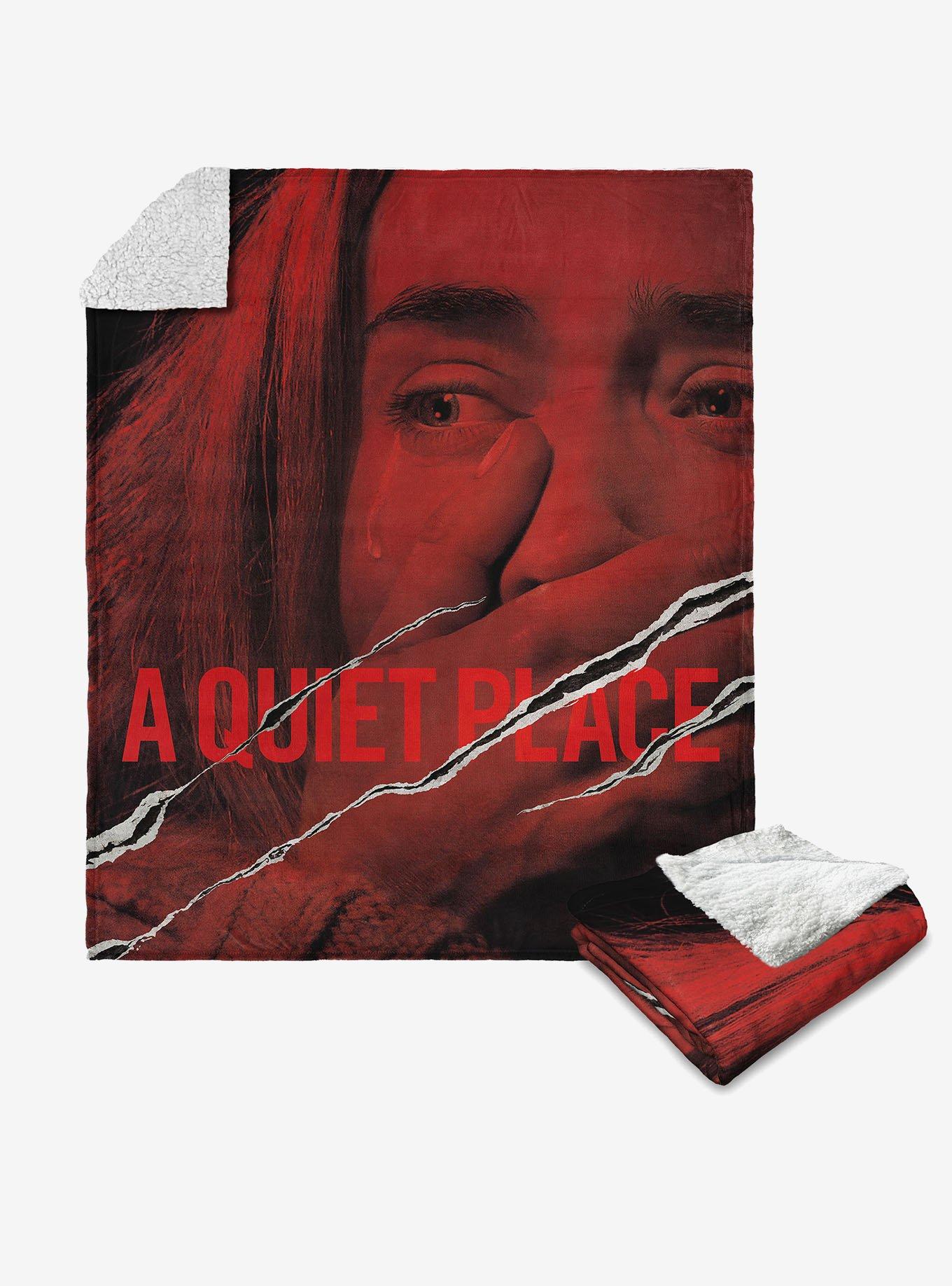 A Quiet Place Movie Poster Silk Touch Sherpa Throw Blanket, , hi-res