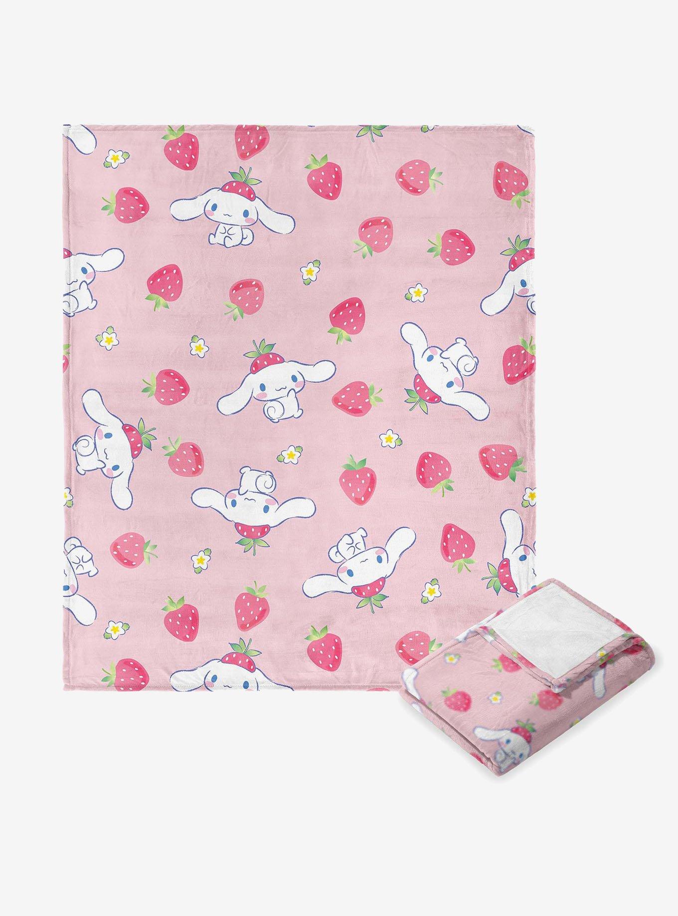 Sanrio Cinnamoroll Berry Pattern Silk Touch Throw Blanket, , hi-res