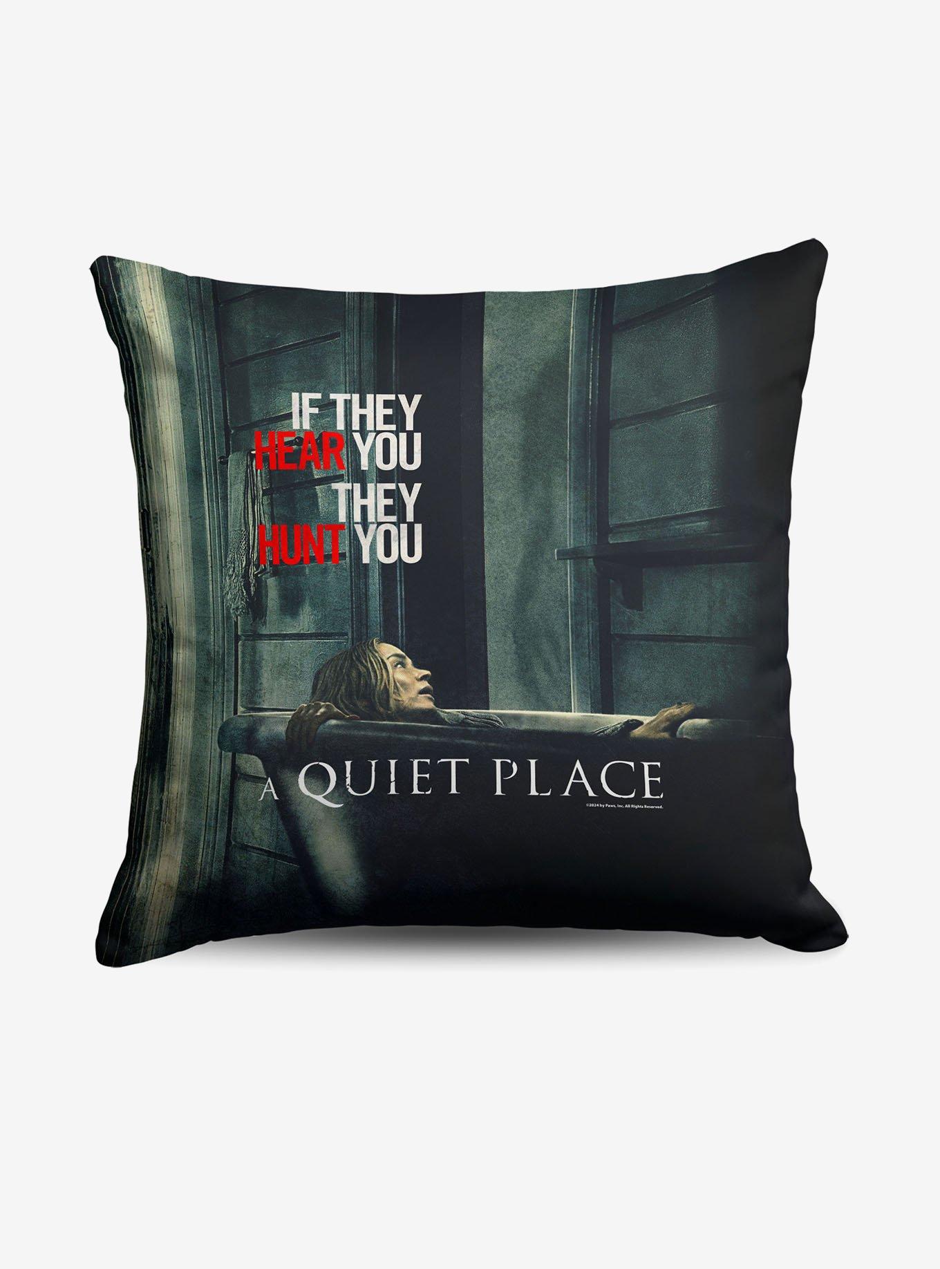 A Quiet Place Hiding Throw Pillow, , hi-res