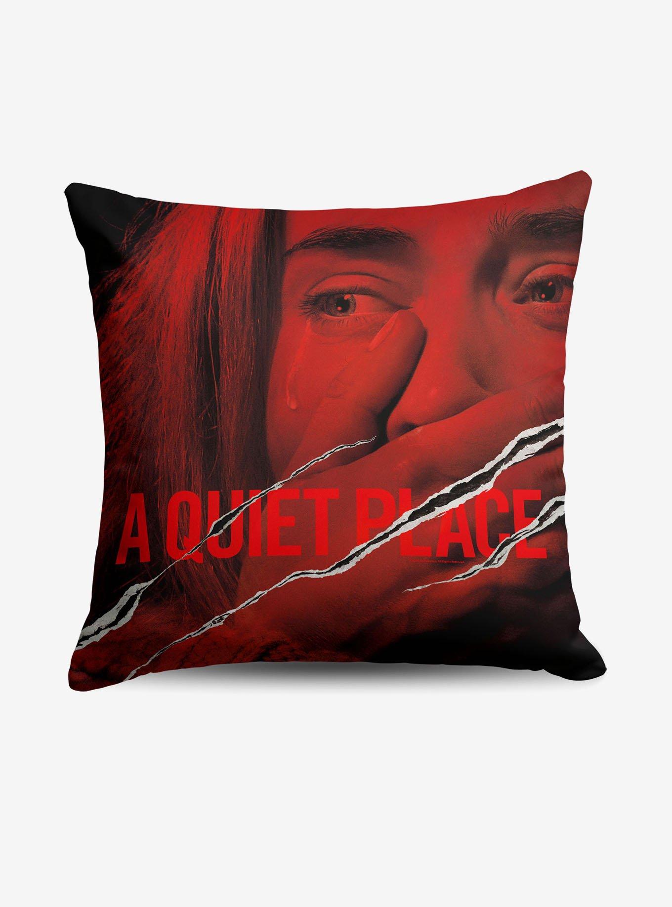 A Quiet Place Movie Poster Throw Pillow,All Products : American Fashion Style Bags On Sale