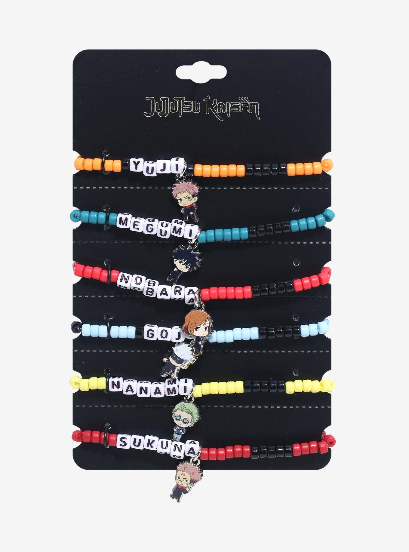 Jujutsu Kaisen Chibi Characters Bead Bracelet Set, , hi-res