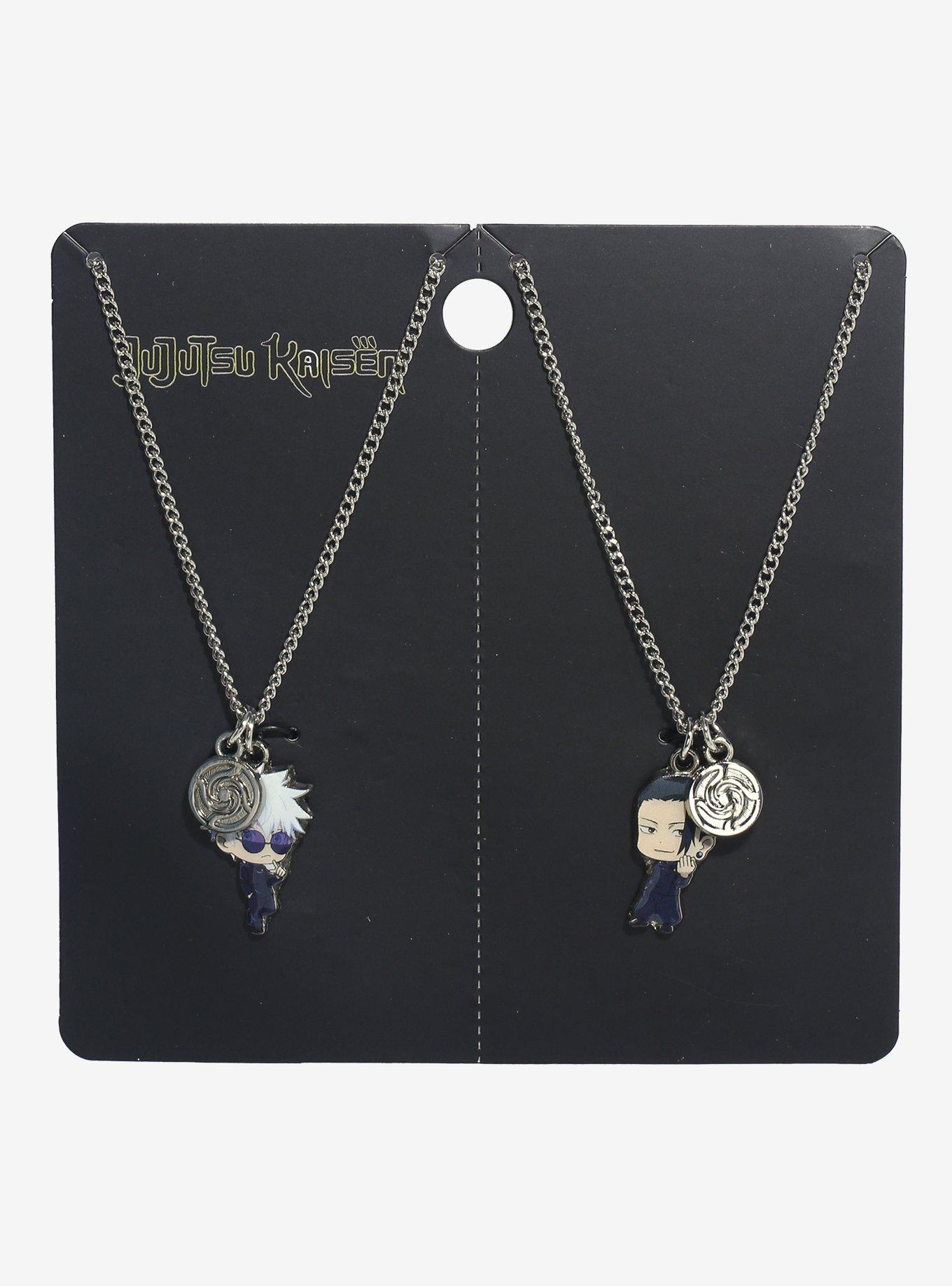 Jujutsu Kaisen Chibi Gojo & Geto Best Friend Necklace Set, , hi-res