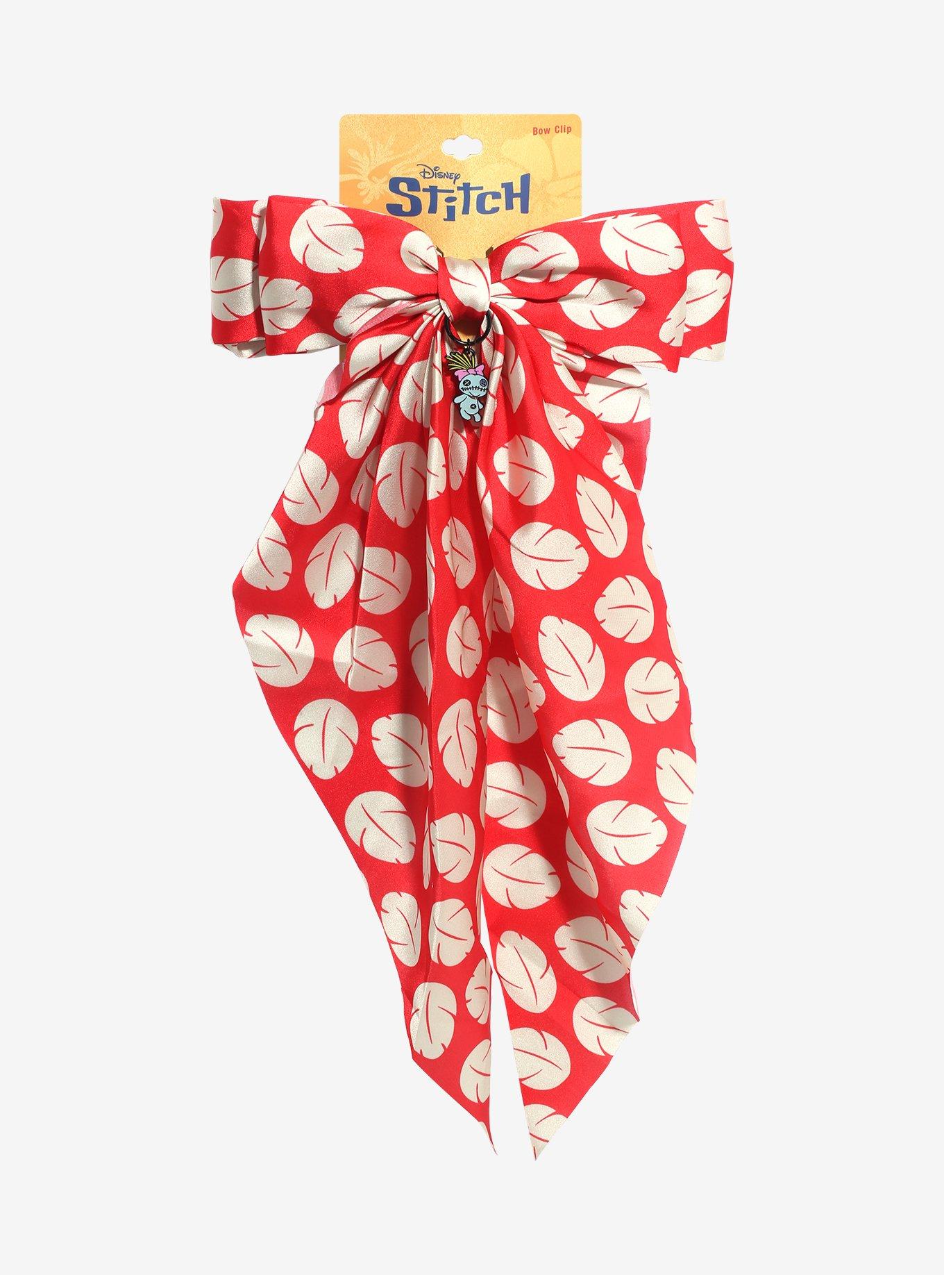 Disney Stitch Lilo Dress Print Hair Bow, , hi-res