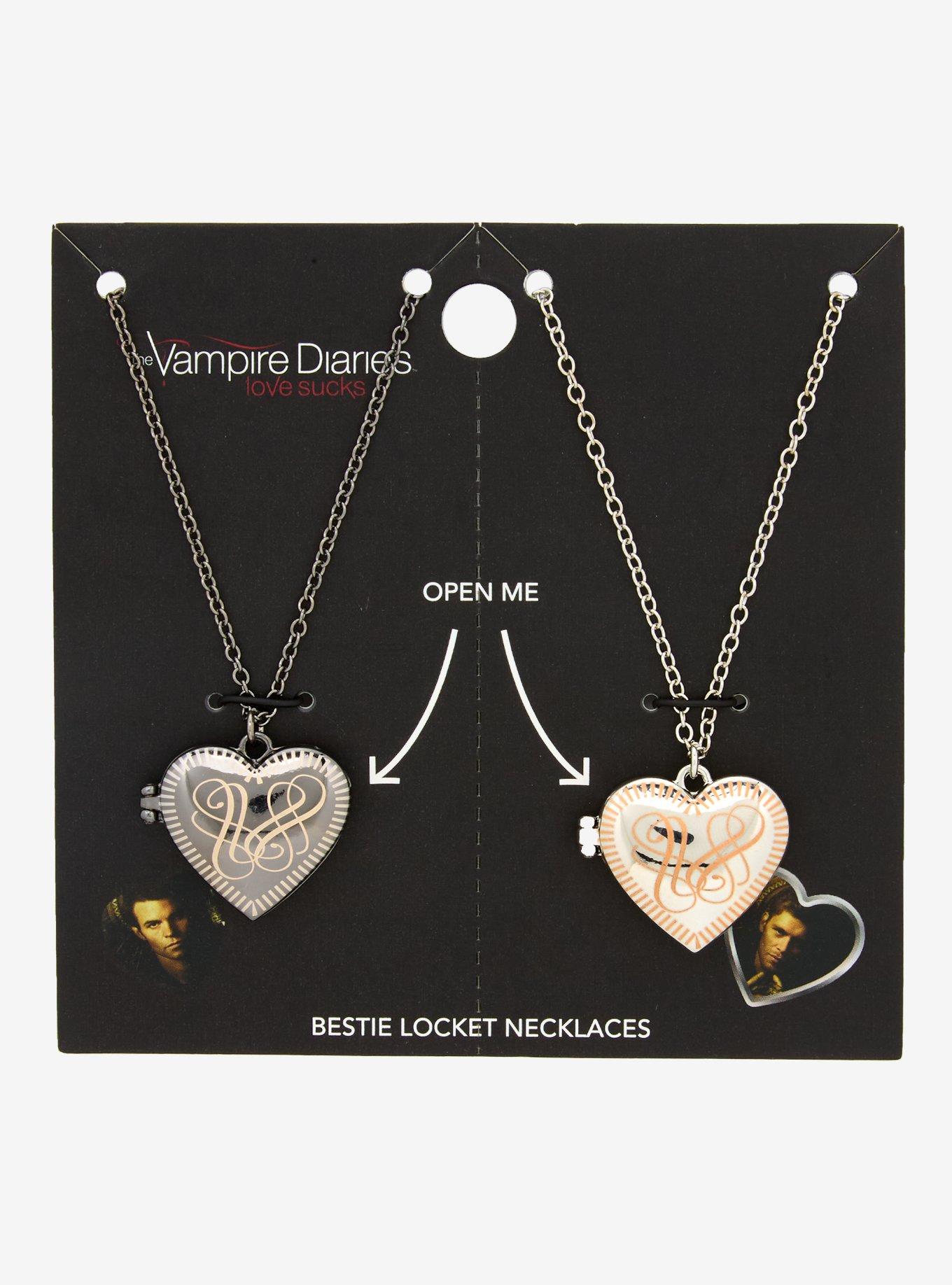 The Vampire Diaries Klaus & Elijah Locket Best Friend Necklace Set, , hi-res