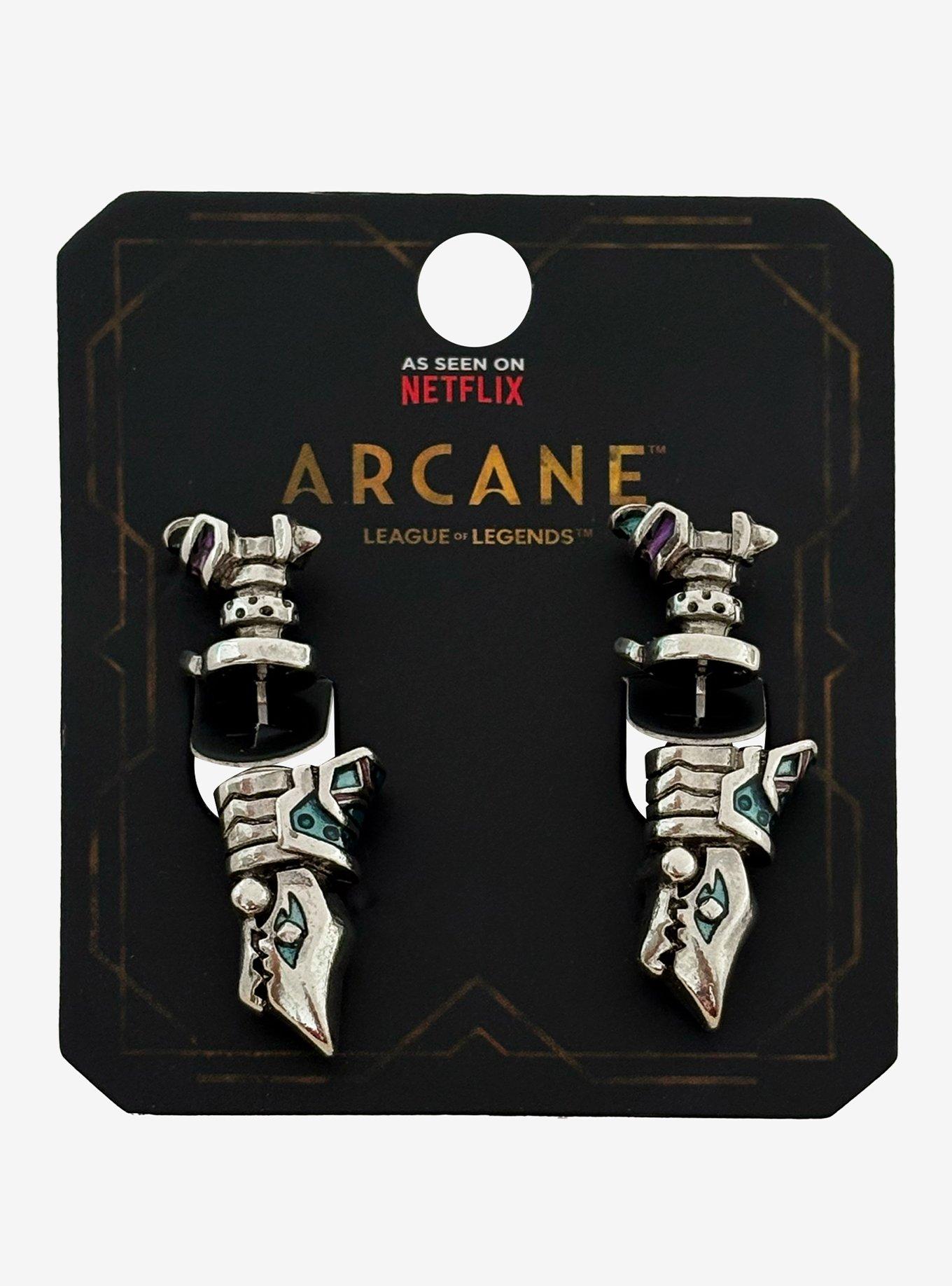 Arcane Jinx Fishbones Front/Back Earrings, , hi-res