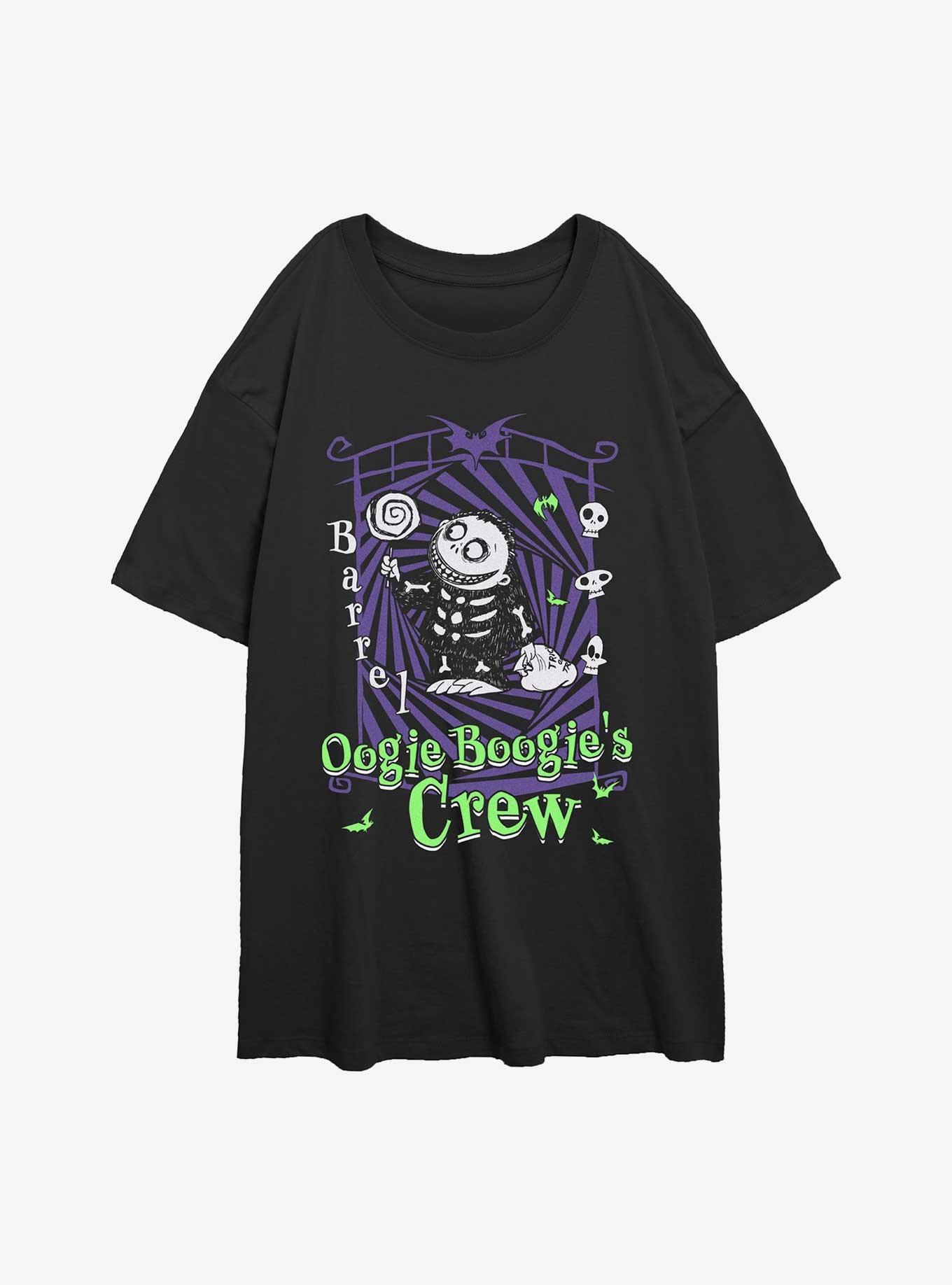The Nightmare Before Christmas Boogie's Crew Barrel Girls Oversized T-Shirt, , hi-res