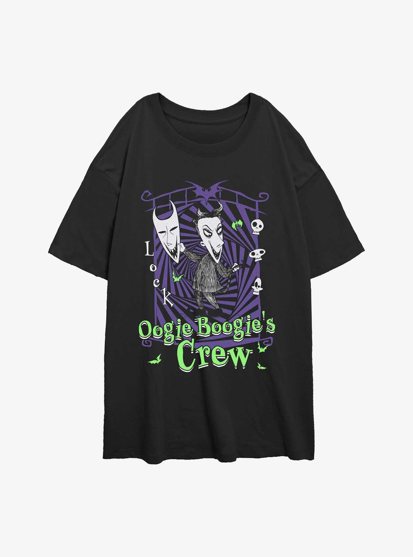 The Nightmare Before Christmas Boogie's Crew Lock Girls Oversized T-Shirt, , hi-res