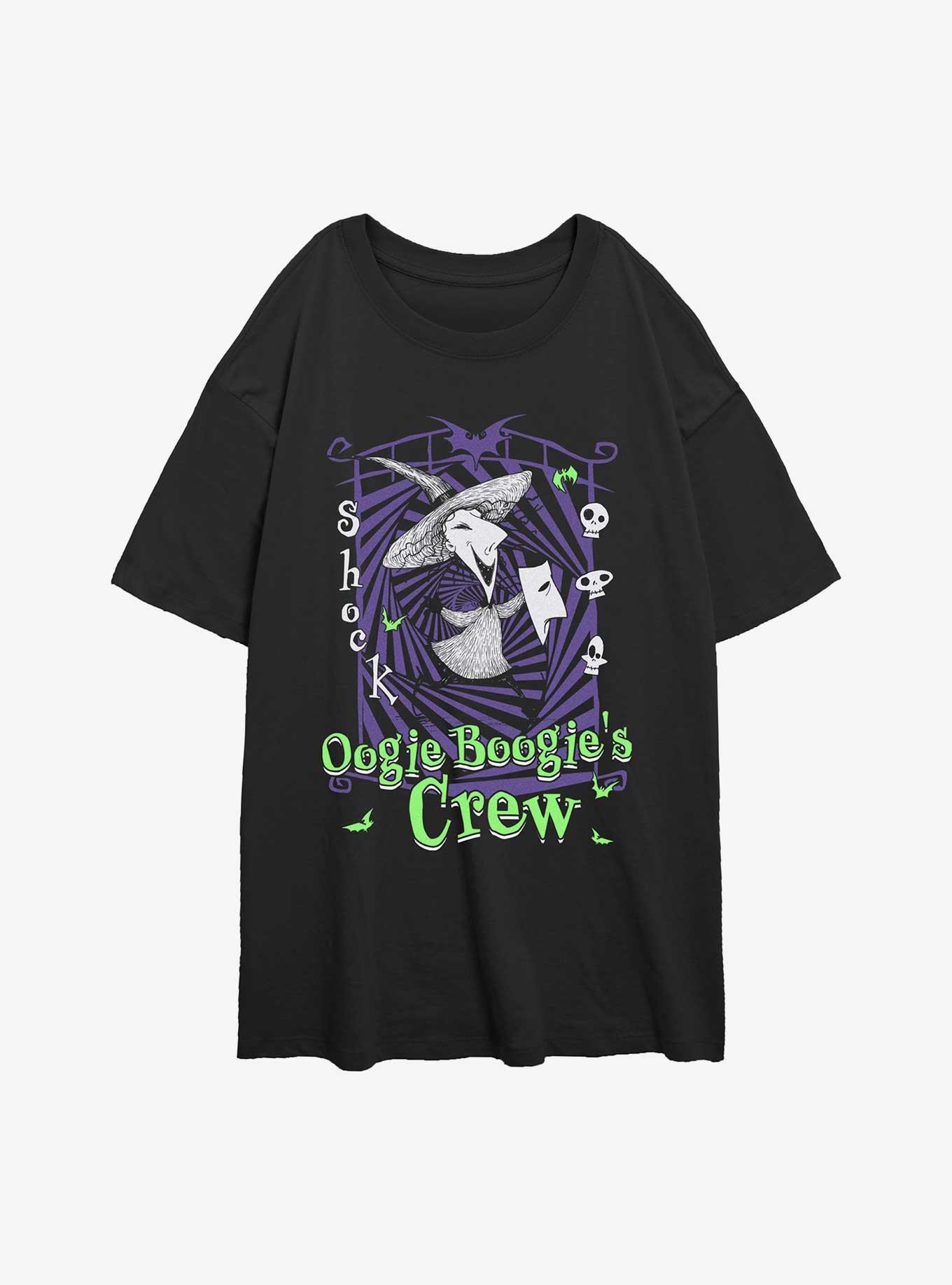 The Nightmare Before Christmas Boogie's Crew Shock Girls Oversized T-Shirt, , hi-res