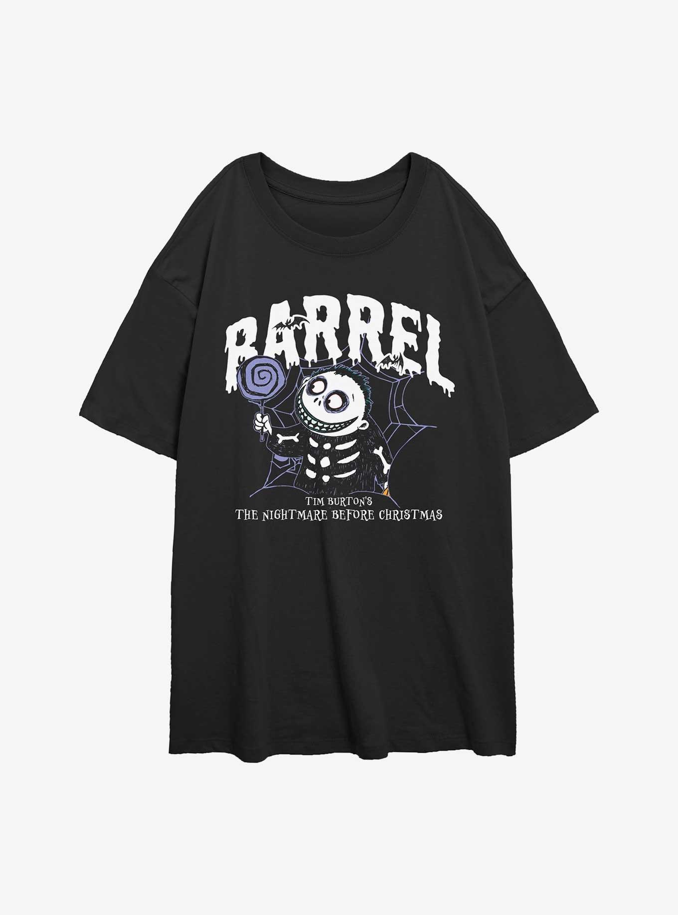 The Nightmare Before Christmas Collegiate Barrel Girls Oversized T-Shirt, , hi-res