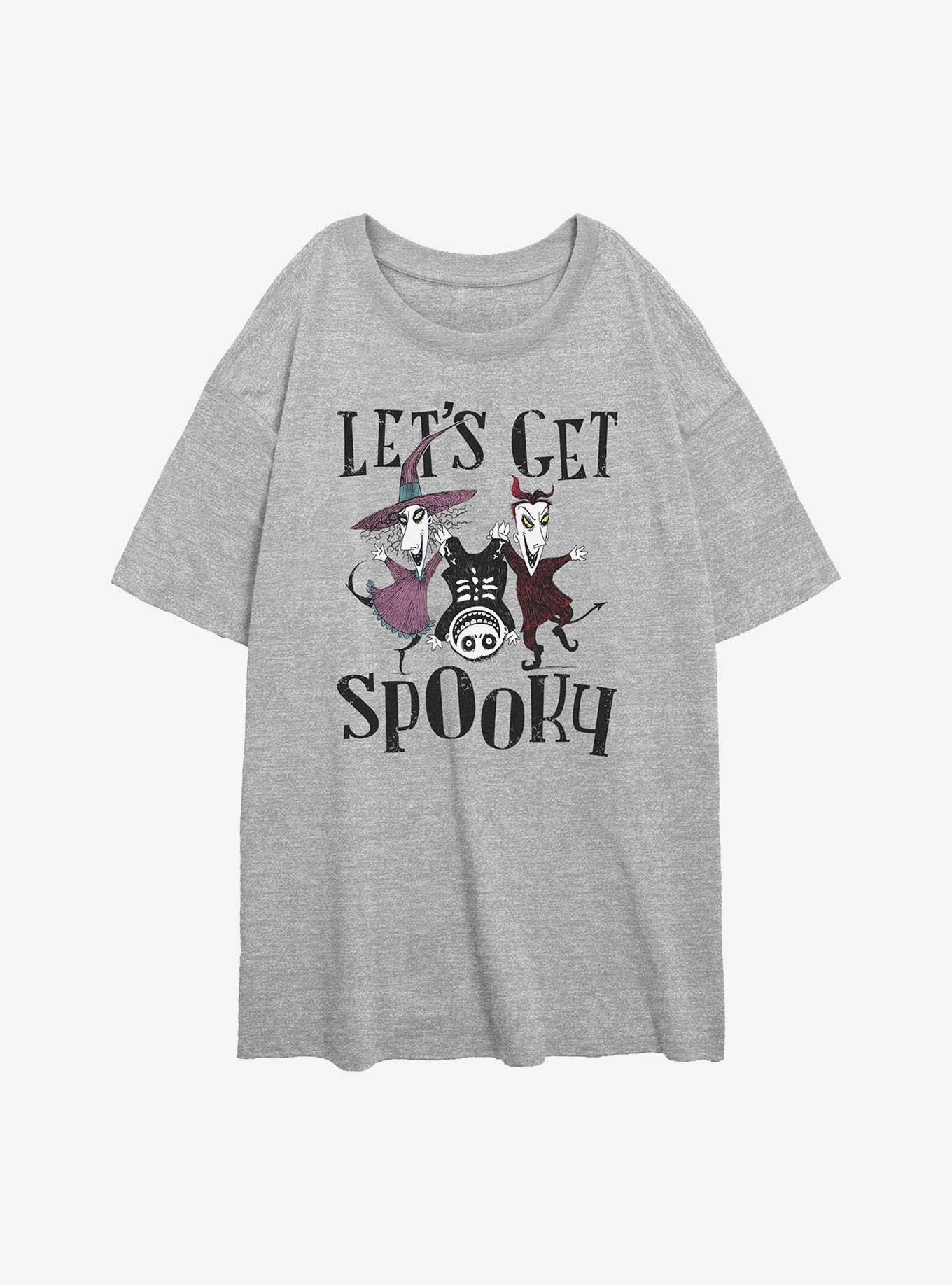 The Nightmare Before Christmas Get Spooky Girls Oversized T-Shirt, , hi-res