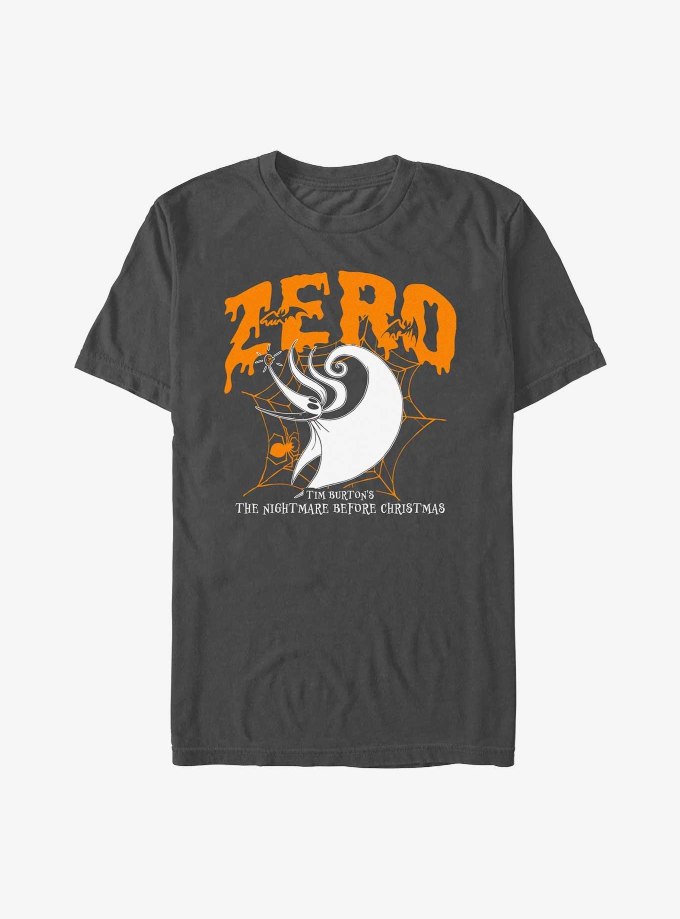 The Nightmare Before Christmas Collegiate Zero T-Shirt, CHARCOAL, hi-res