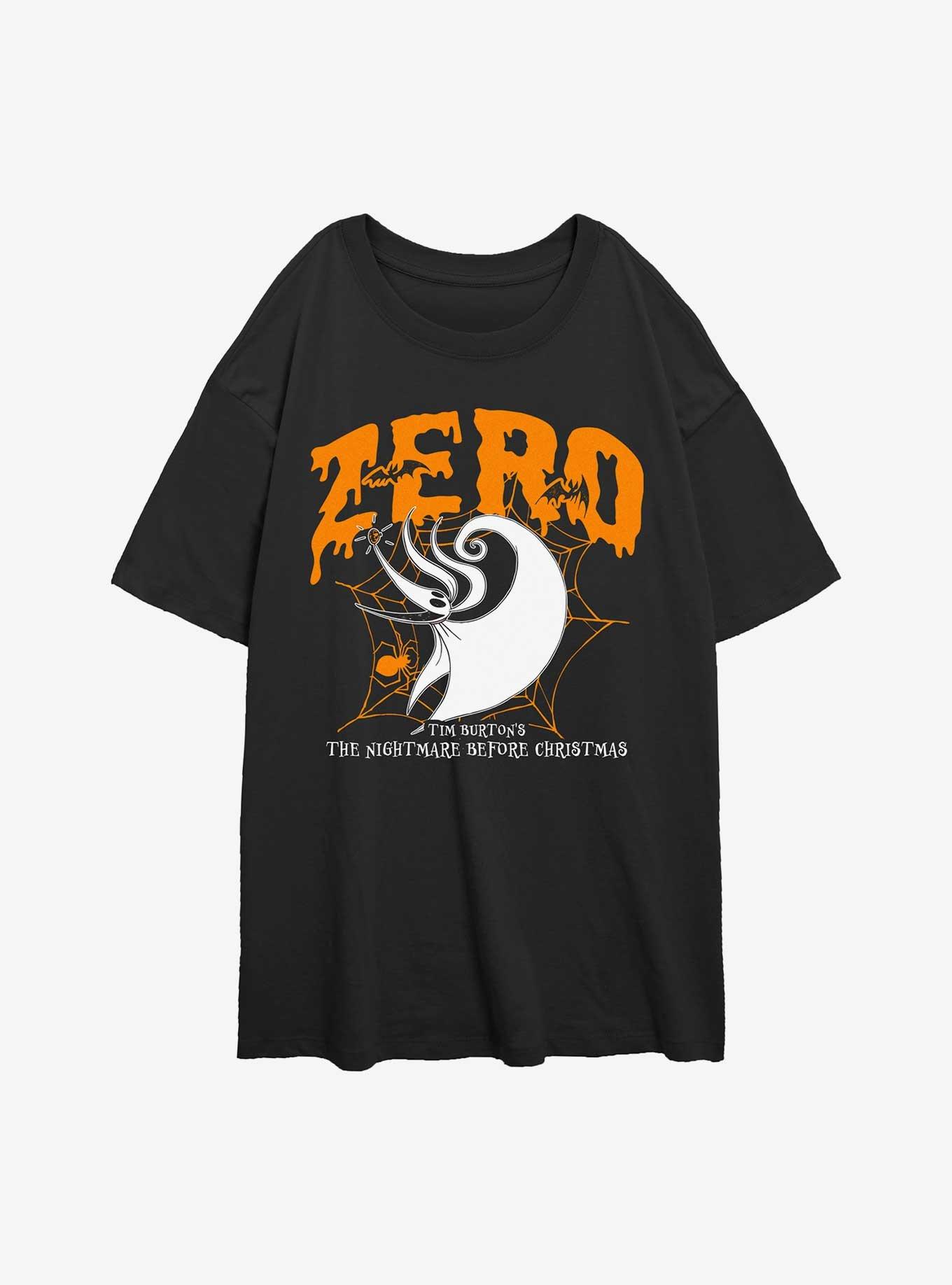 The Nightmare Before Christmas Collegiate Zero Girls Oversized T-Shirt, , hi-res