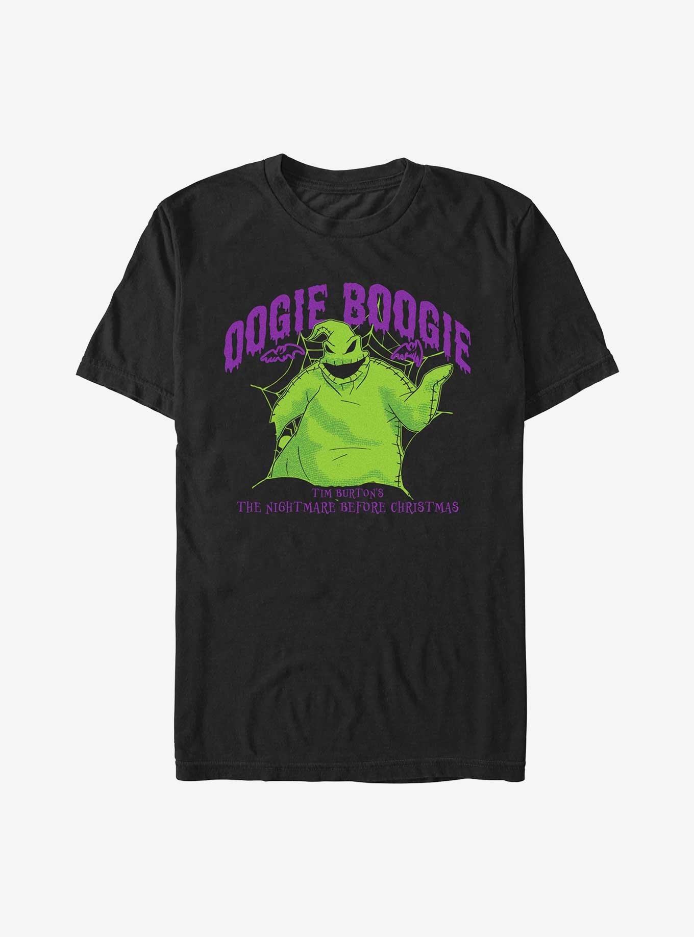 The Nightmare Before Christmas Collegiate Oogie T-Shirt, BLACK, hi-res