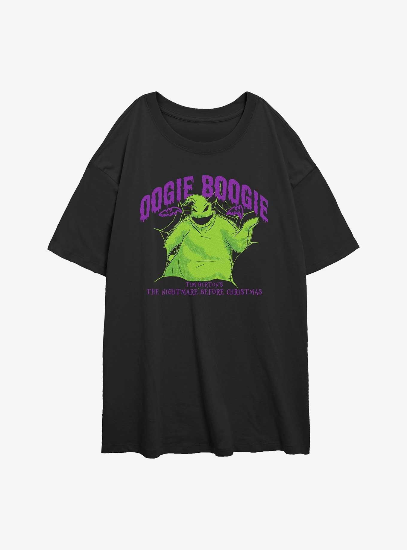 The Nightmare Before Christmas Collegiate Oogie Girls Oversized T-Shirt, , hi-res