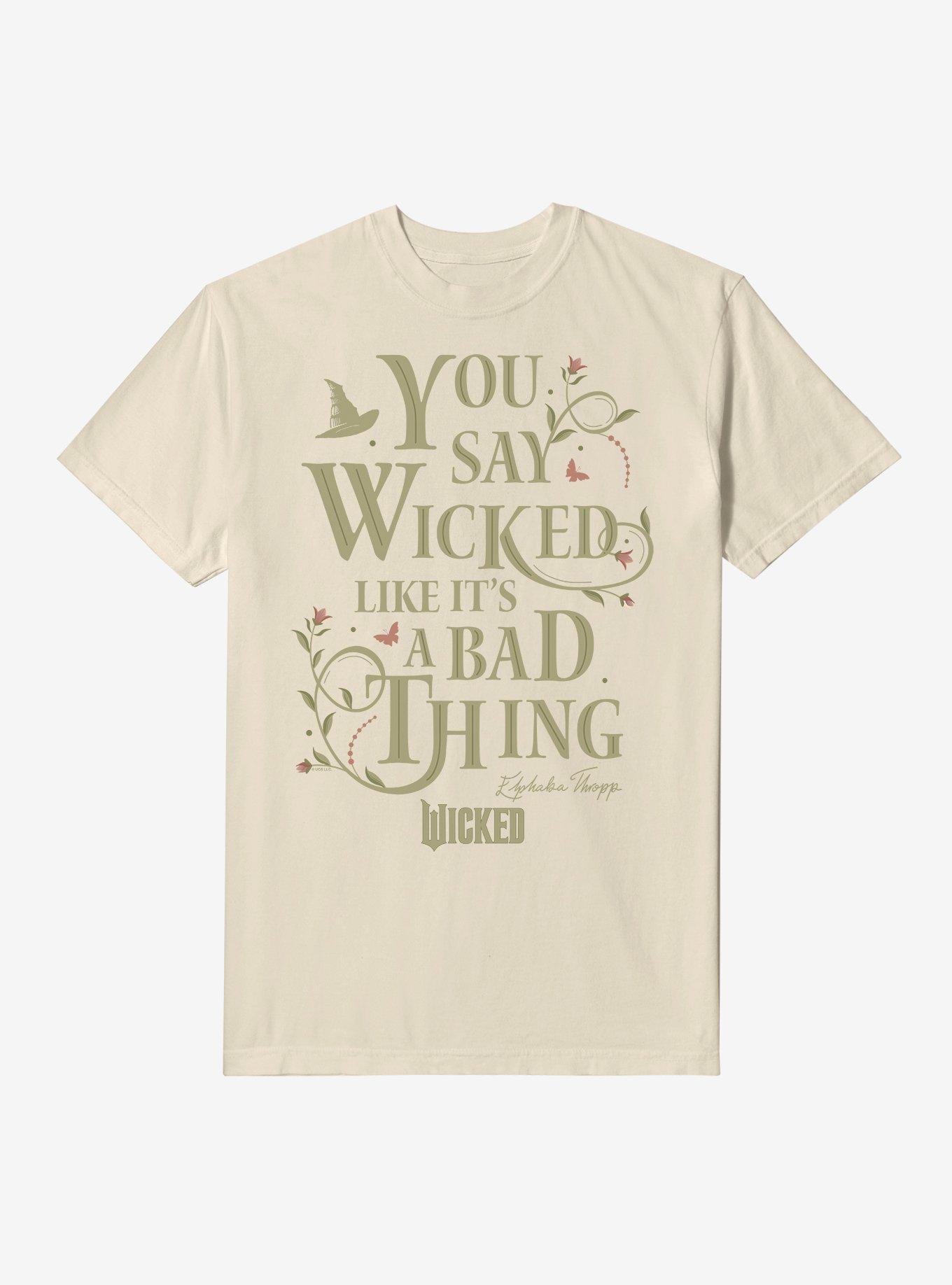 Wicked Elphaba Like It's A Bad Thing Garment Dye T-Shirt, IVORY, hi-res