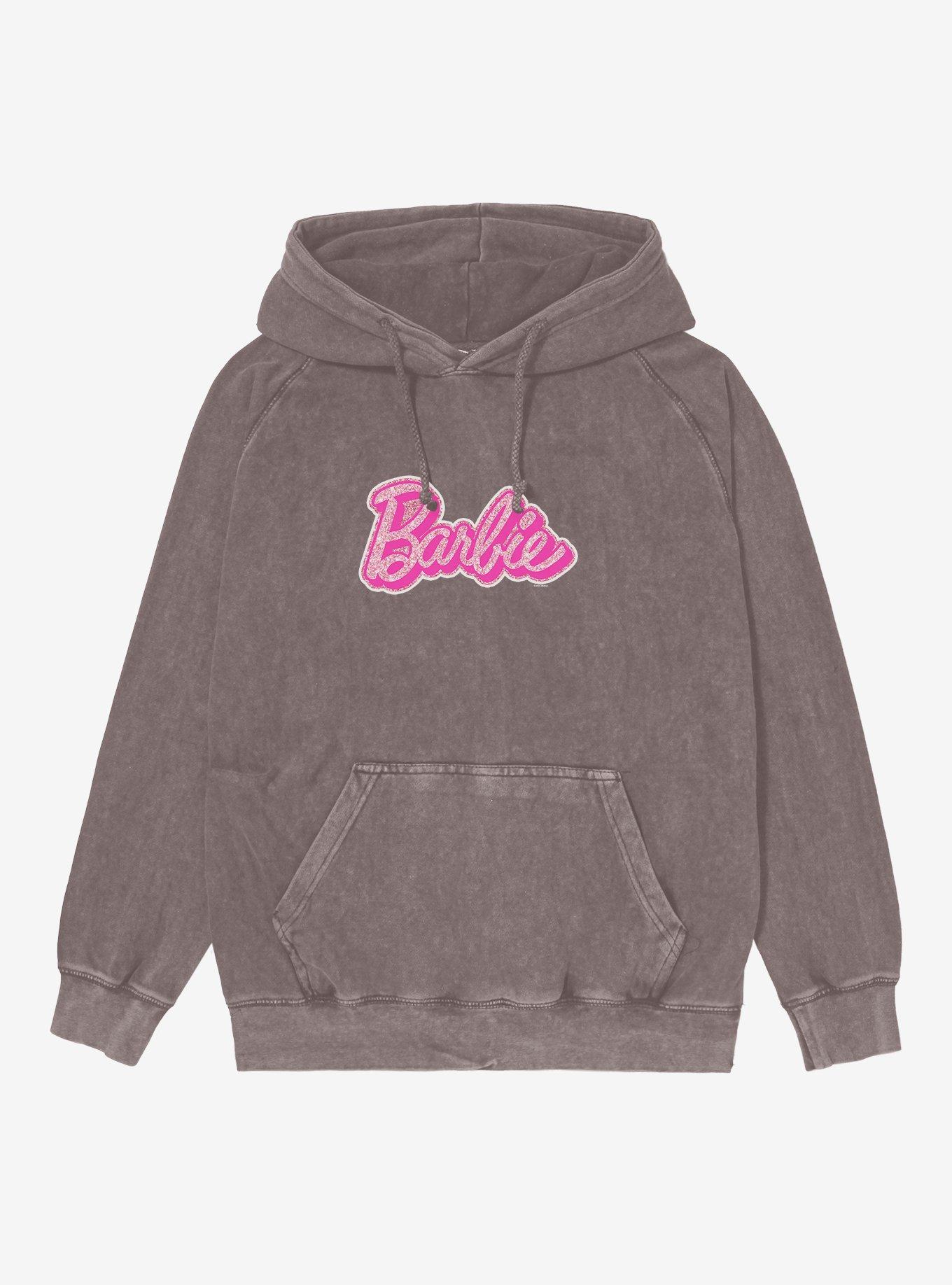 Barbie Giliter Barbie Logo Mineral Wash Hoodie, , hi-res