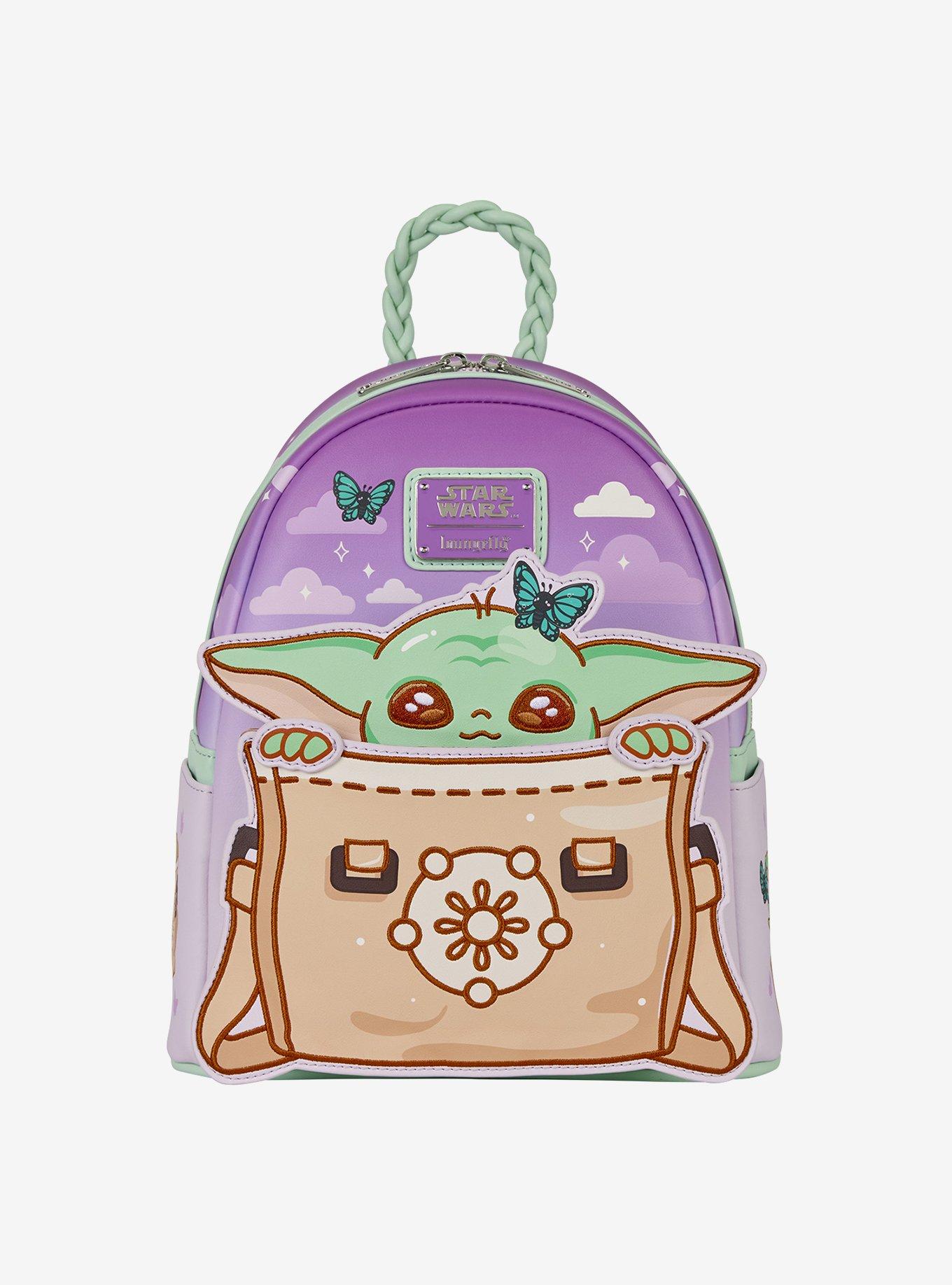 Loungefly Star Wars The Mandalorian Grogu Butterfly Mini Backpack, , hi-res
