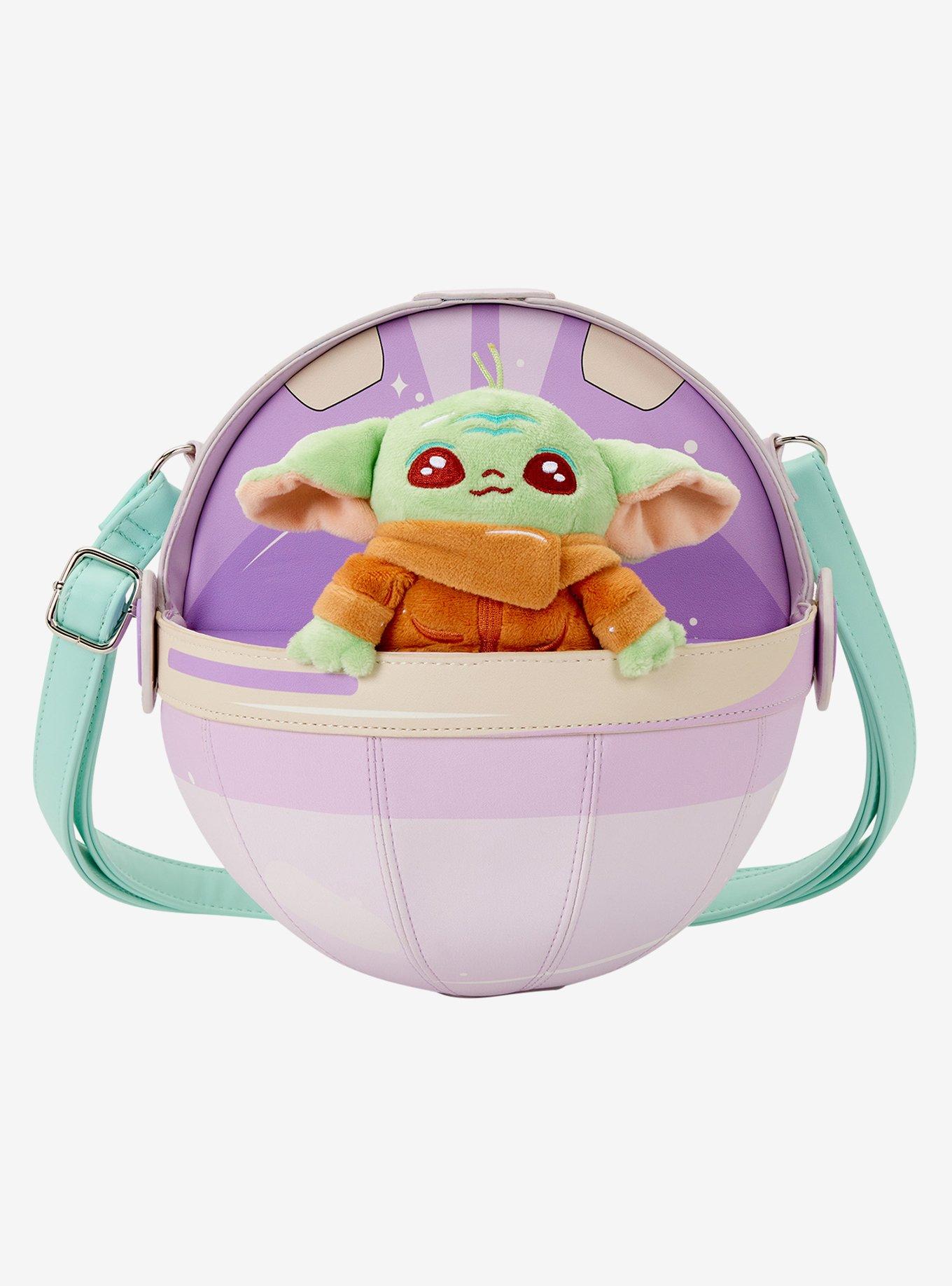 Loungefly Star Wars The Mandalorian Grogu Plush Figural Pram Crossbody Bag, , hi-res