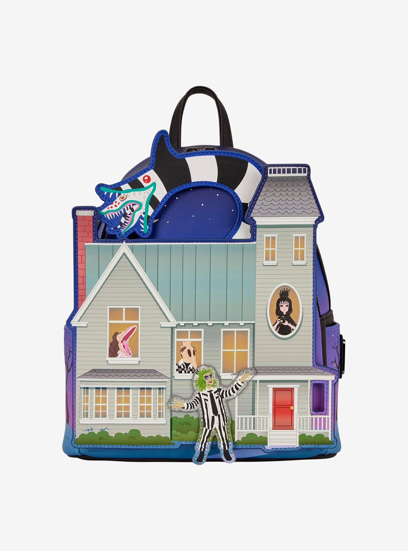 Loungefly Beetlejuice Maitland House Glow-In-The-Dark Mini Backpack, , hi-res