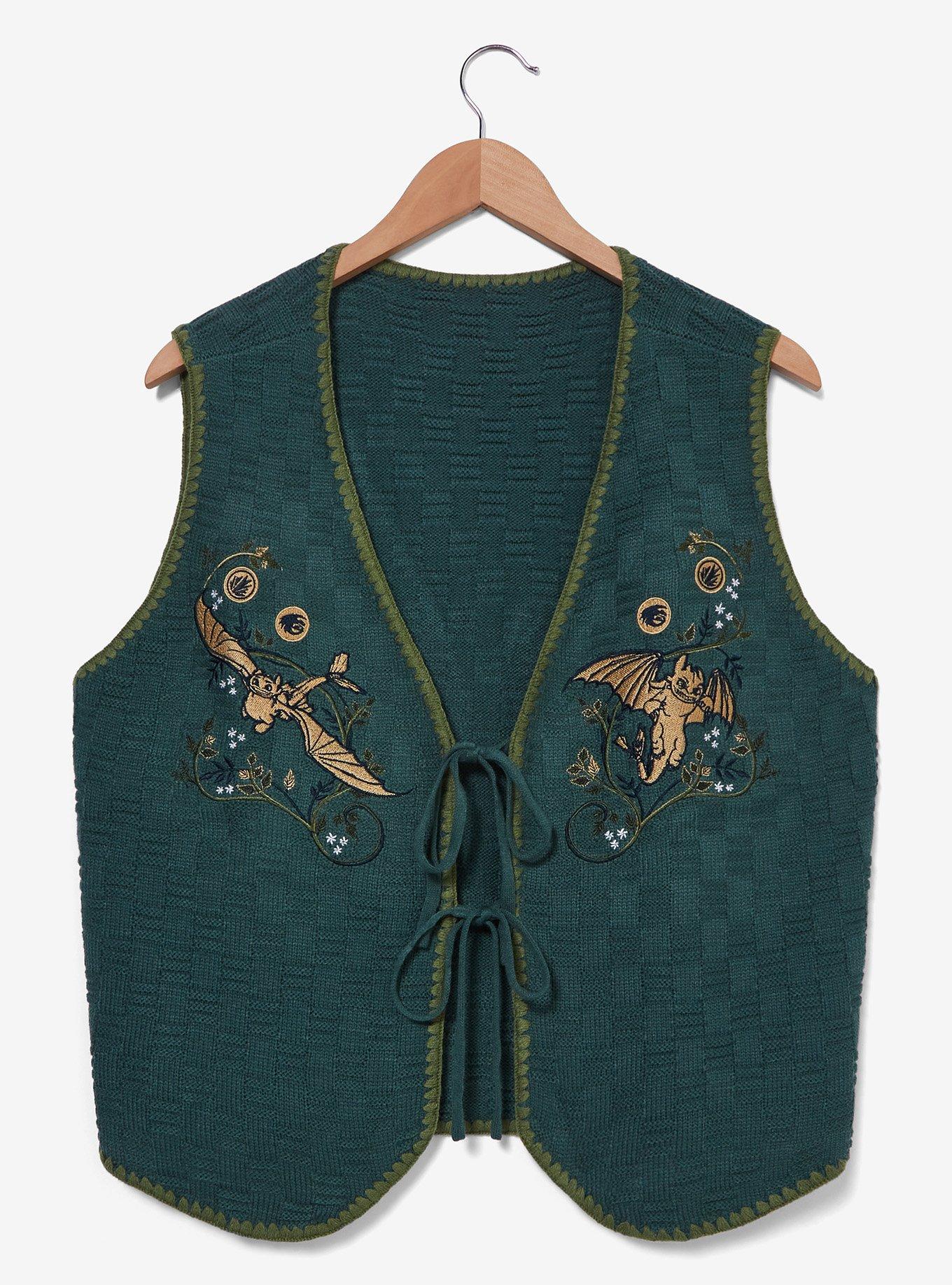 How To Train Your Dragon Toothless Tie Vest Plus Size, , hi-res