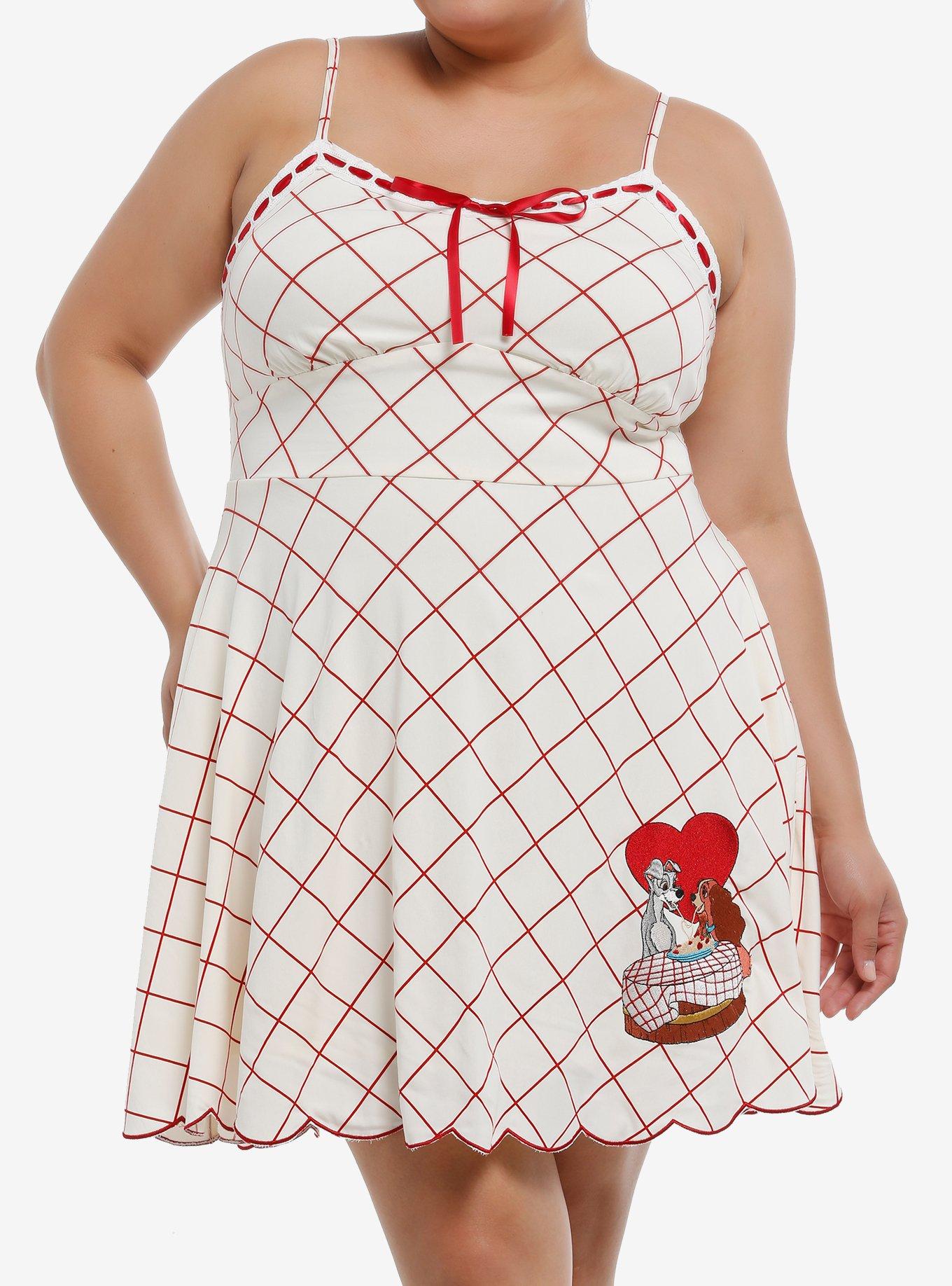 Her Universe Disney Lady And The Tramp Sweetheart Cami Dress Plus Size, , hi-res