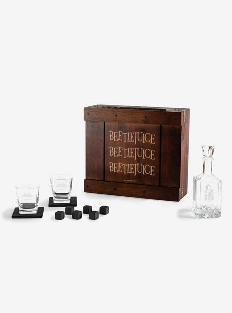 Beetlejuice Whiskey Box Gift Set with Decanter | Hot Topic