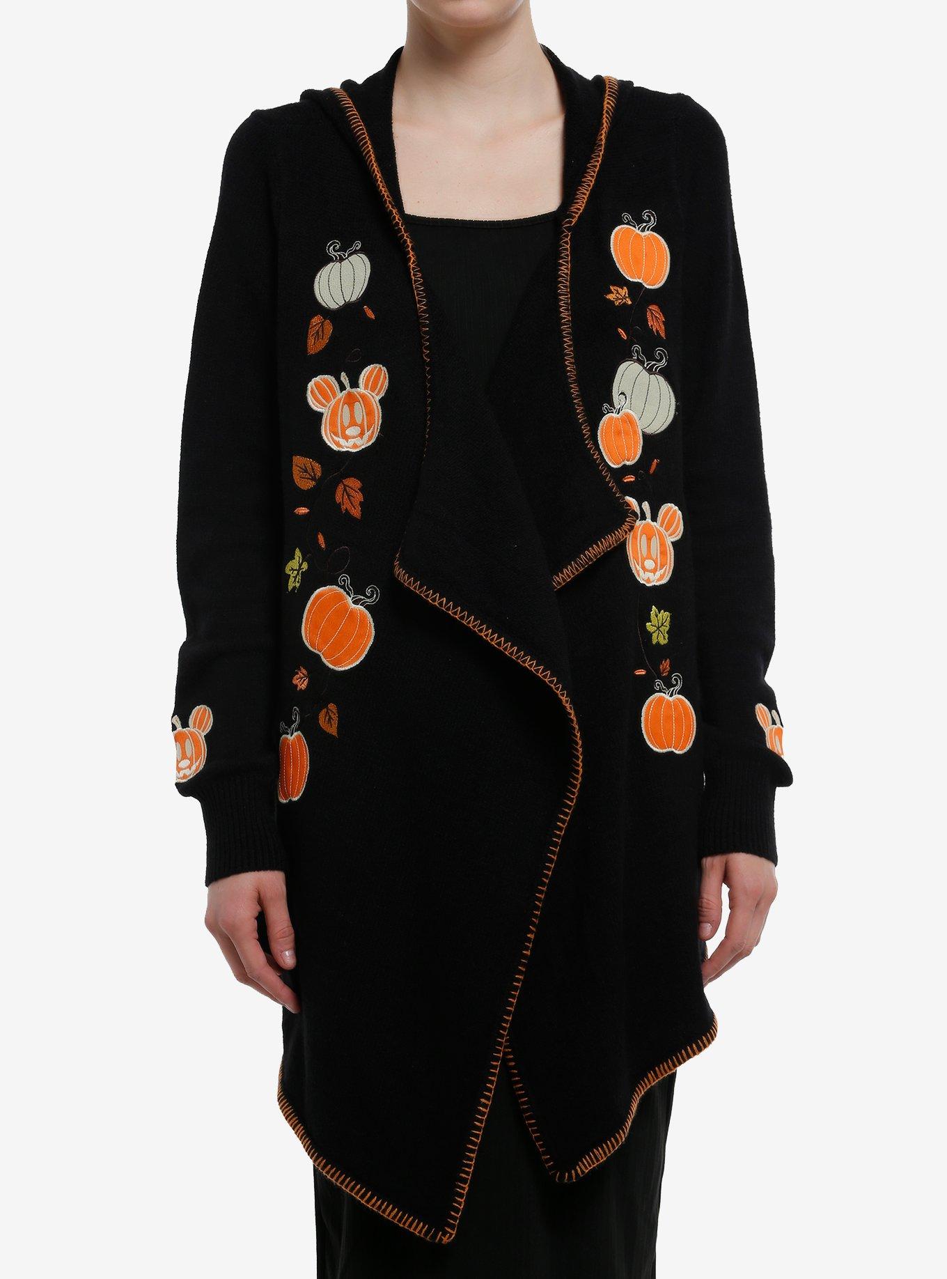 Her Universe Disney Halloween Mickey Mouse Pumpkins Glow-In-The-Dark Cardigan Her Universe Exclusive, , hi-res