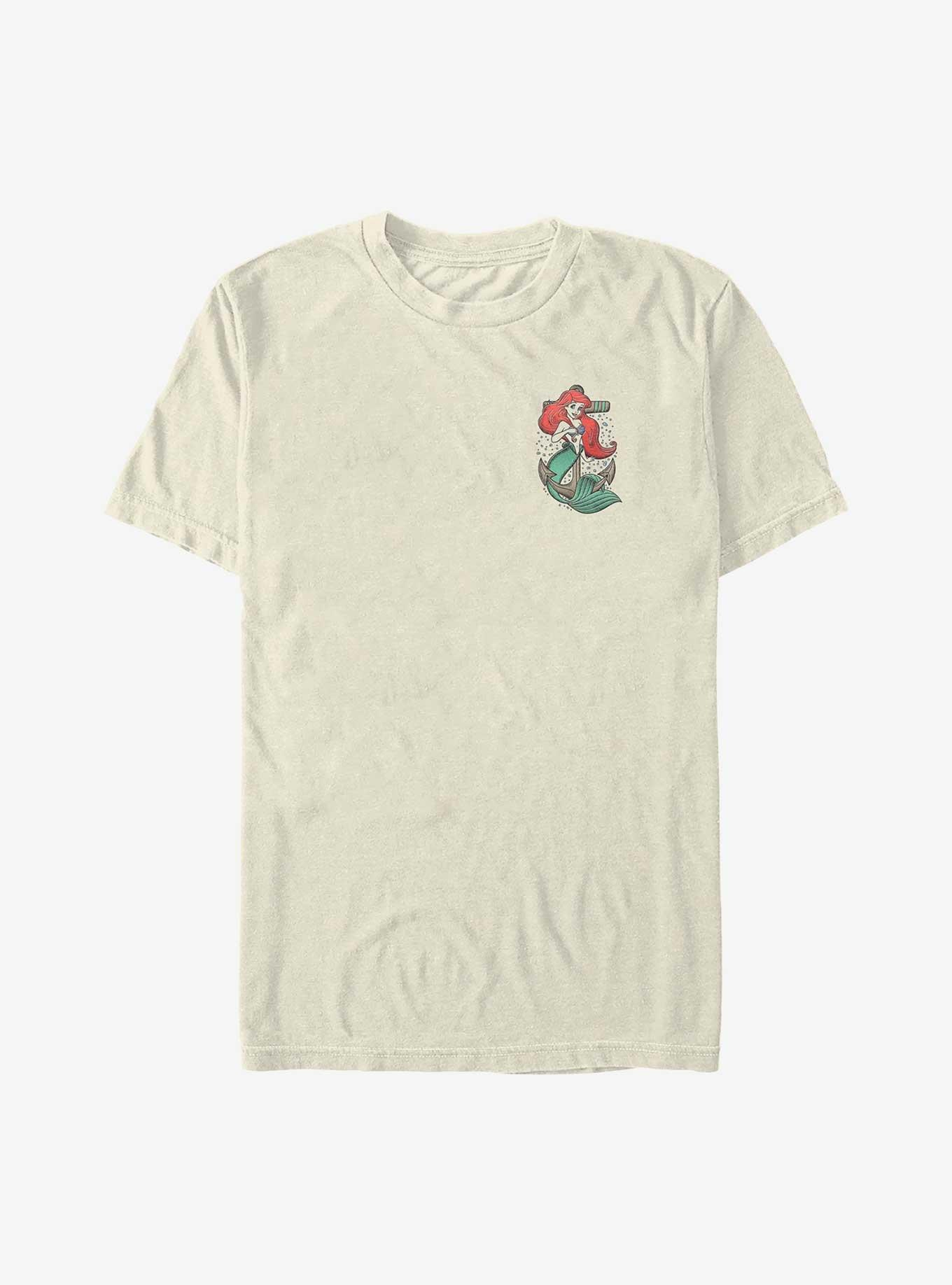 COMFORTCOLORS Disney The Little Mermaid Anchors Away Garment Dye T-Shirt