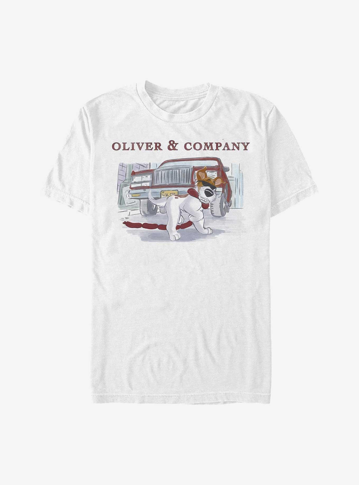 COMFORTCOLORS Disney Oliver & Company Dodger Hot Links Garment Dye T-Shirt