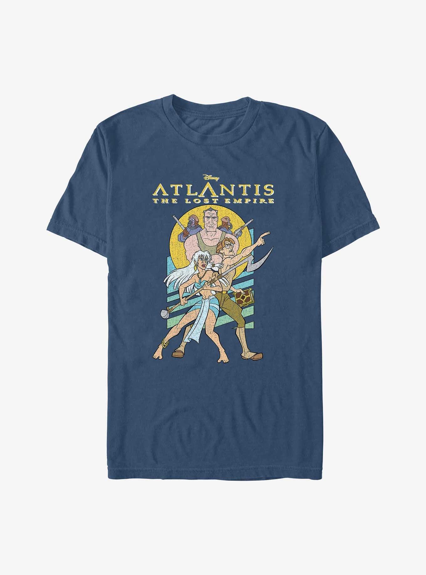 Atlantis: The Lost Empire Group Garment Dye T-Shirt, MIDNIGHT, hi-res