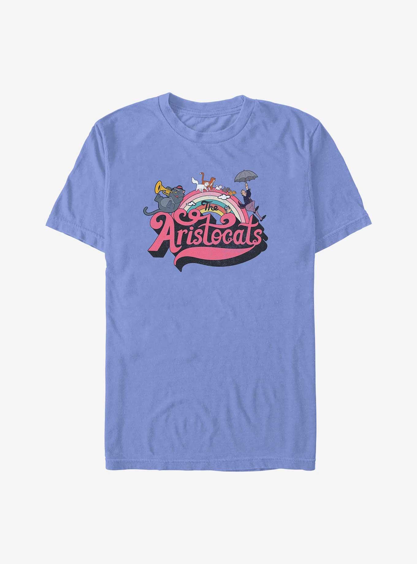 COMFORTCOLORS Disney The AristoCats Rainbow Cats Garment Dye T-Shirt
