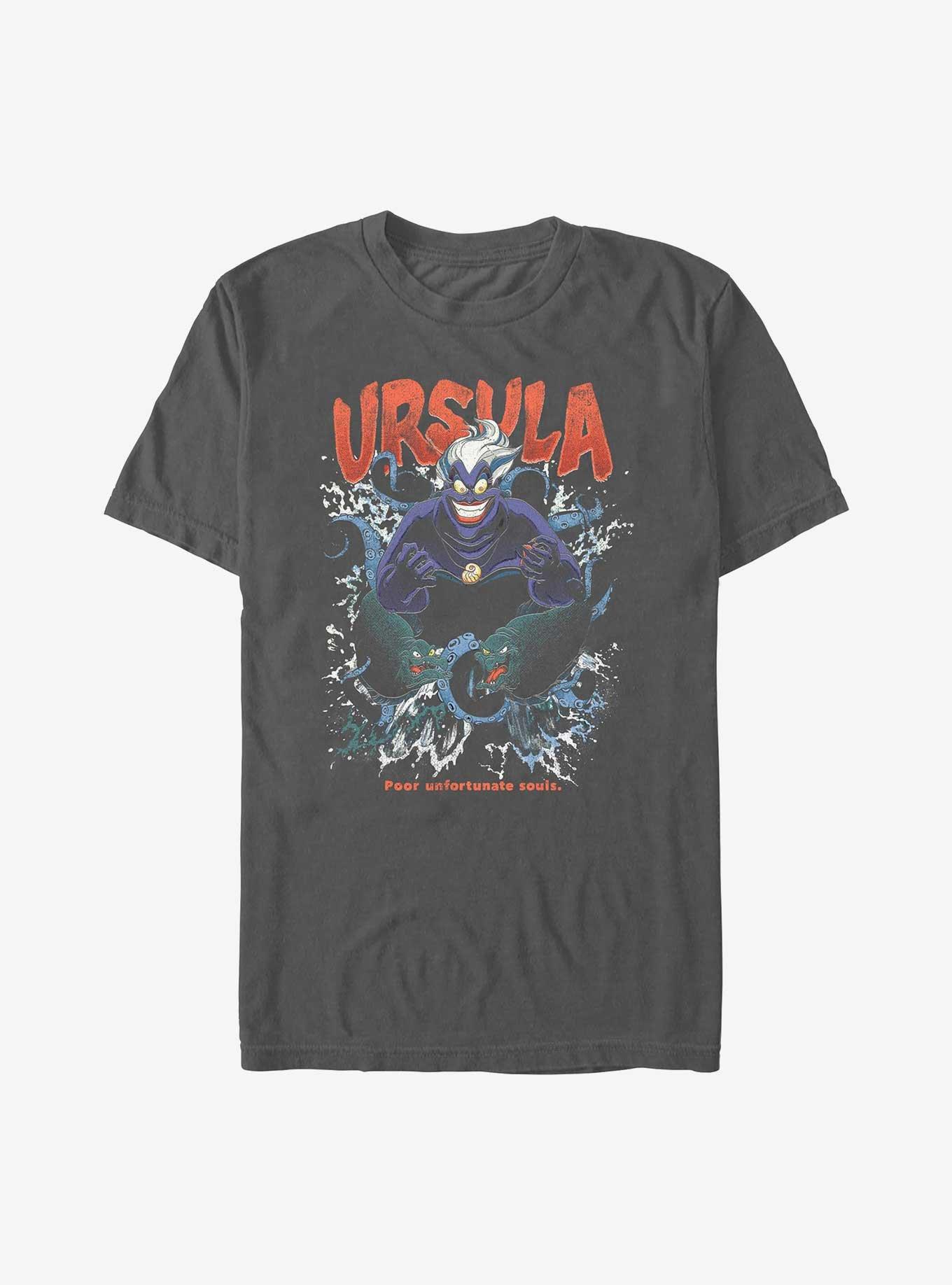 Disney The Little Mermaid Ursula Taking Over Garment Dye T-Shirt, PEPPER, hi-res