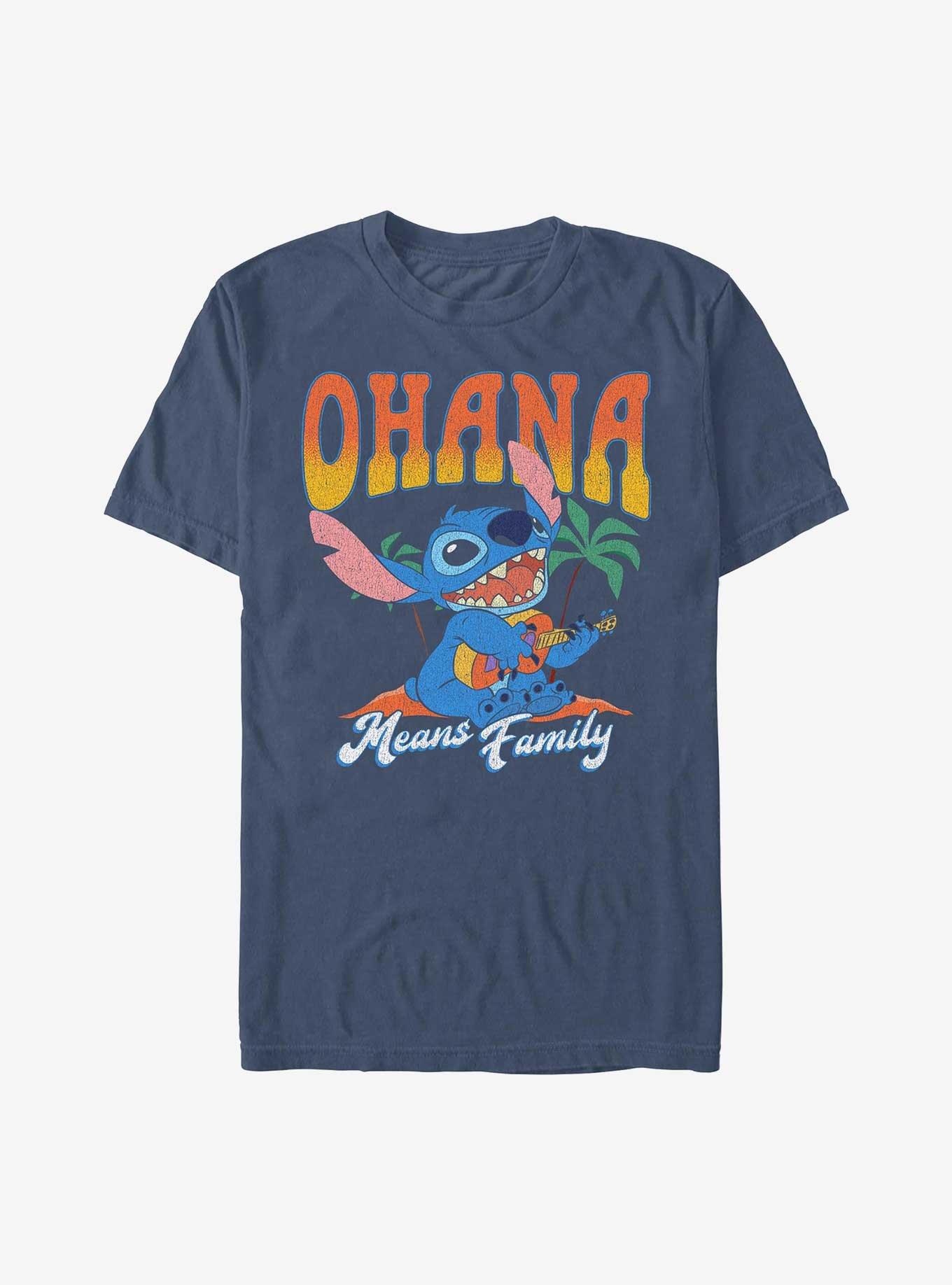 Disney Lilo & Stitch Ohana Garment Dye T-Shirt, DENIM, hi-res