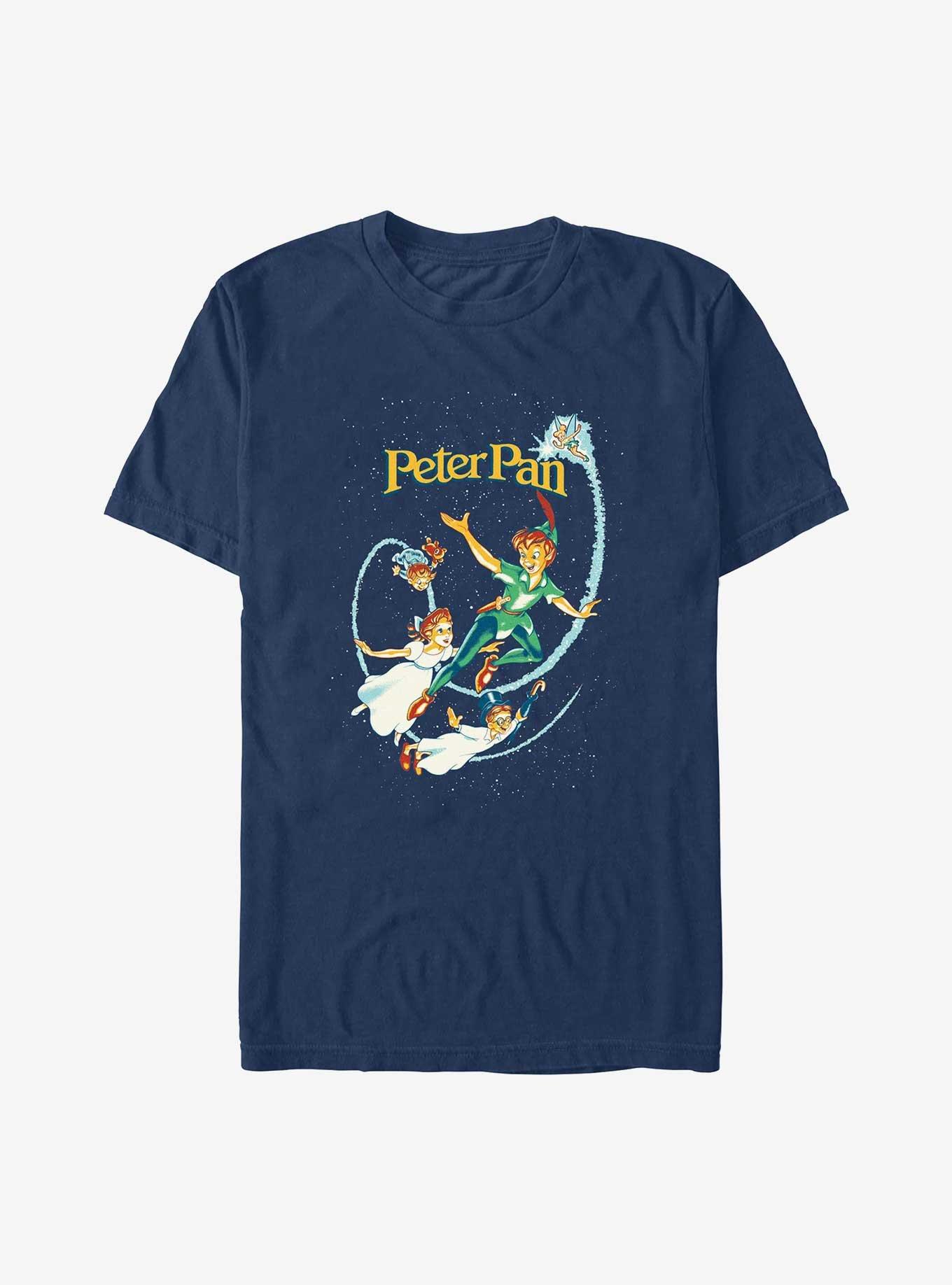 Disney Peter Pan Cover Garment Dye T-Shirt, TRUENAVY, hi-res