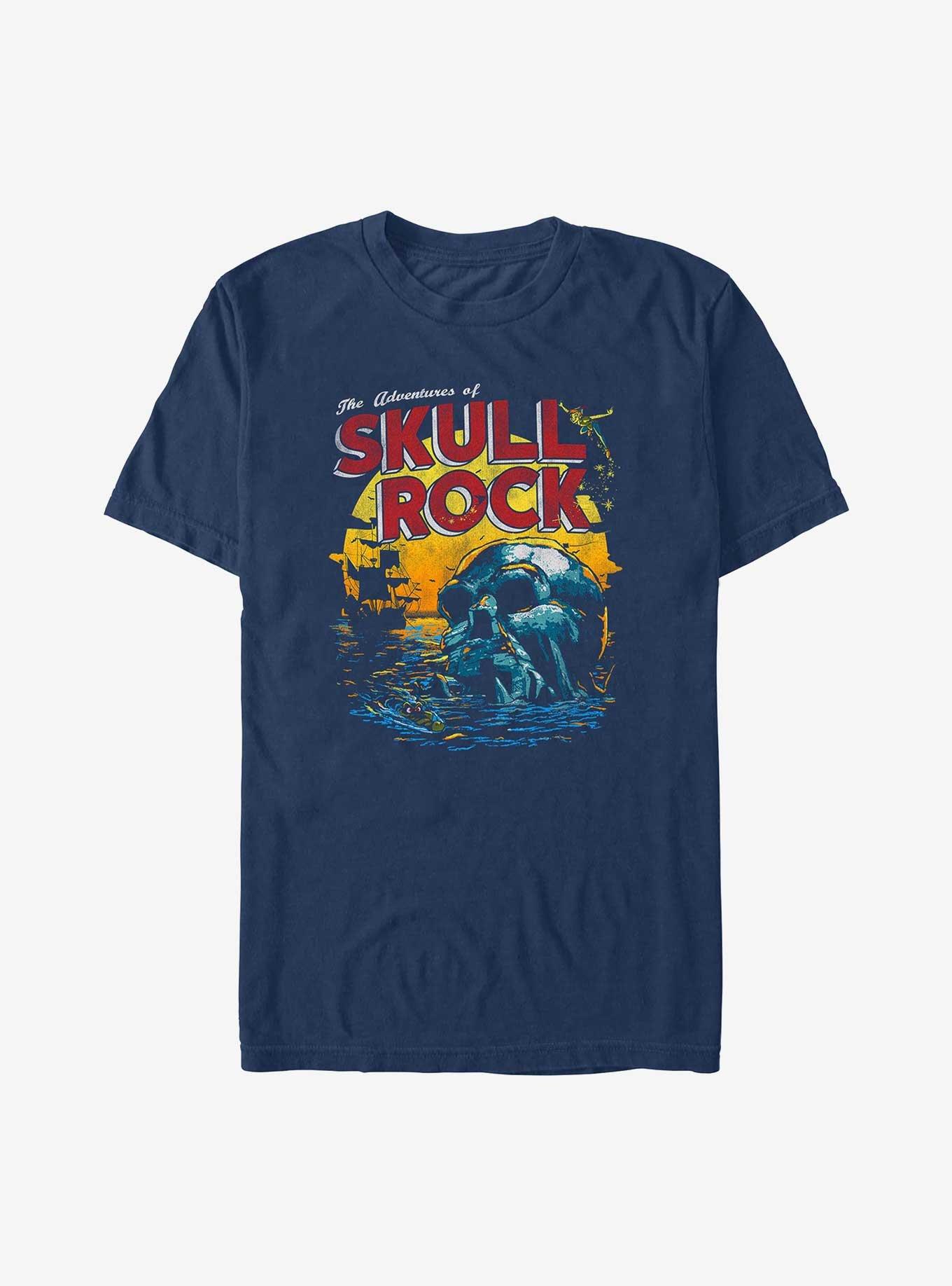 Disney Peter Pan Skull Rock Adventures Garment Dye T-Shirt, TRUENAVY, hi-res
