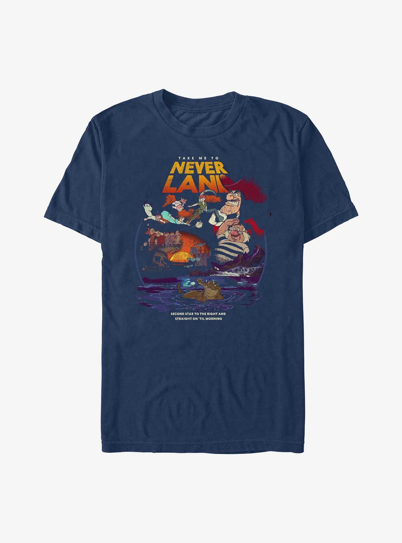 Disney Peter Pan To Never Land Garment Dye T-Shirt, TRUENAVY, hi-res