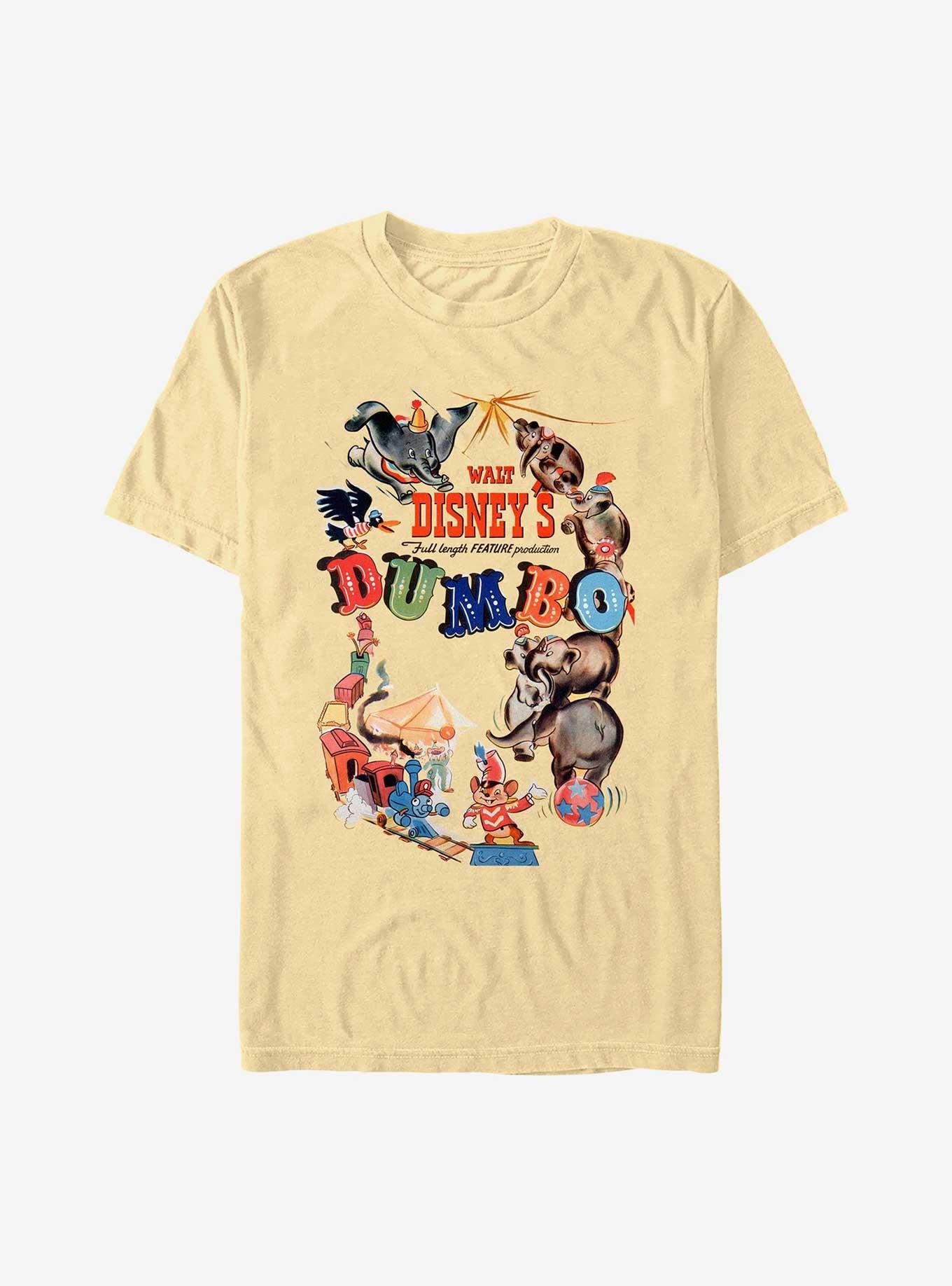 Disney Dumbo Theatrical Poster Garment Dye T-Shirt, BUTTER, hi-res