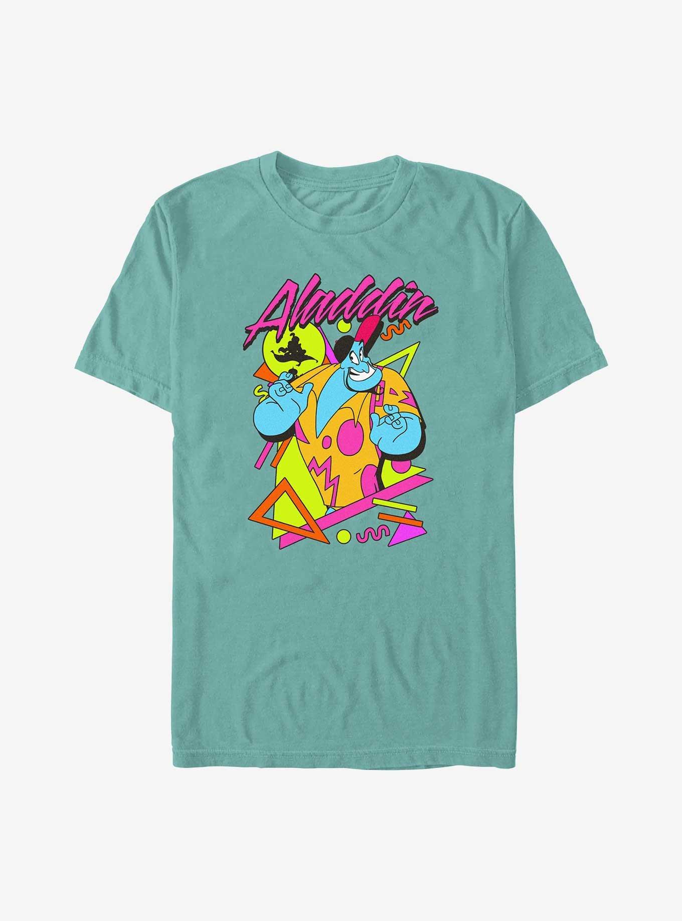Disney Aladdin Retro Genie Garment Dye T-Shirt, SEAFOAM, hi-res