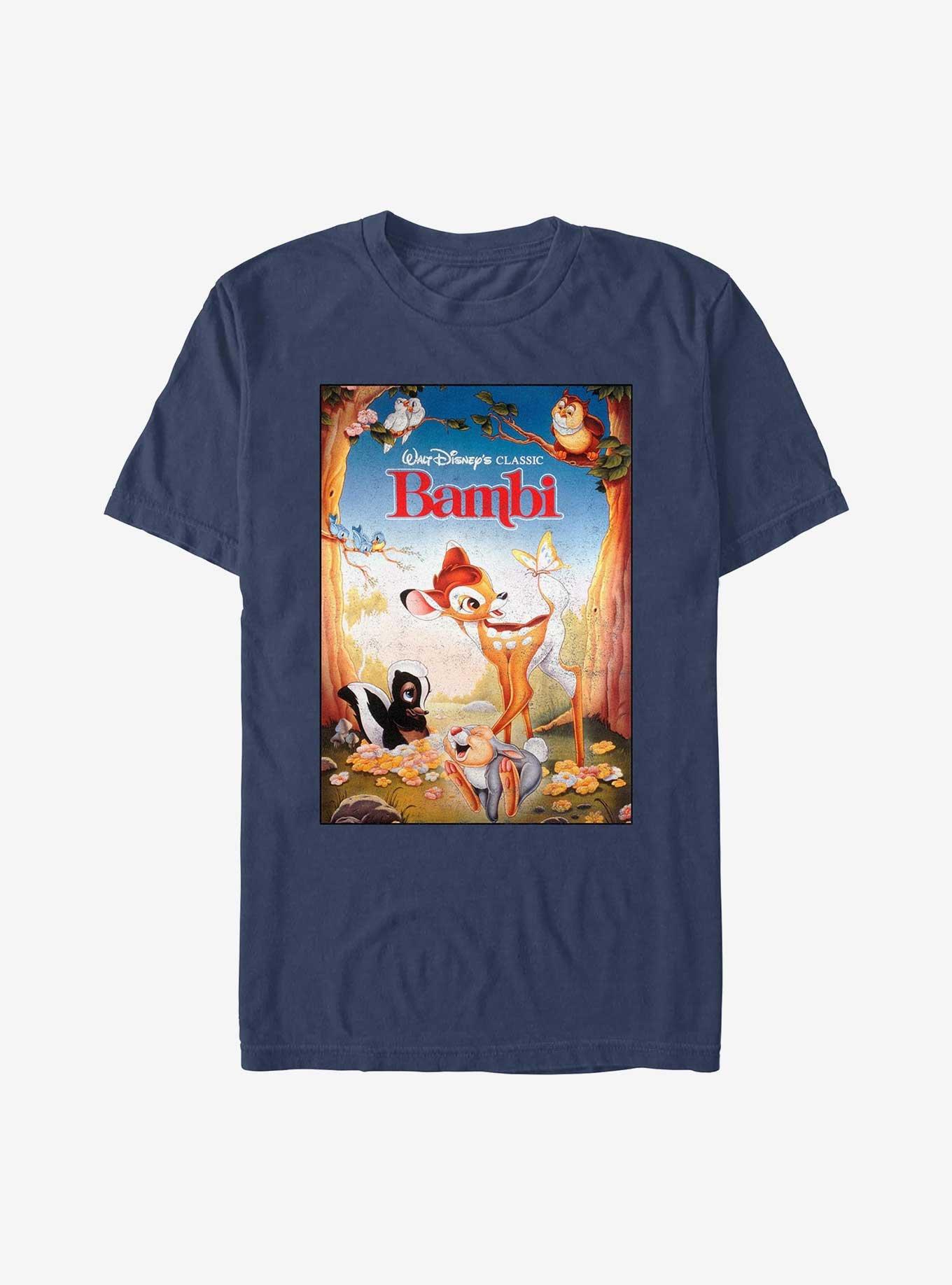 Disney Bambi Beautiful Friendship Garment Dye T-Shirt, NAVY, hi-res