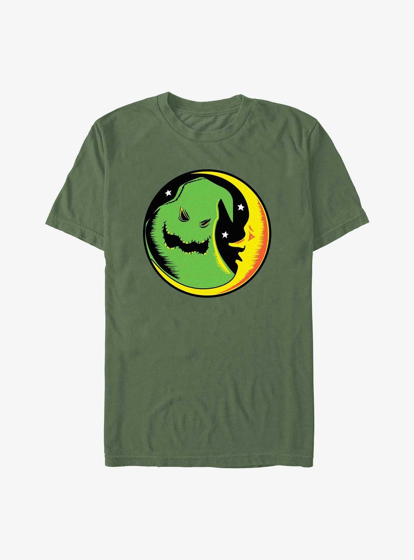 The Nightmare Before Christmas Neon Oogie Boogie Crescent Moon Garment Dye T-Shirt, , hi-res