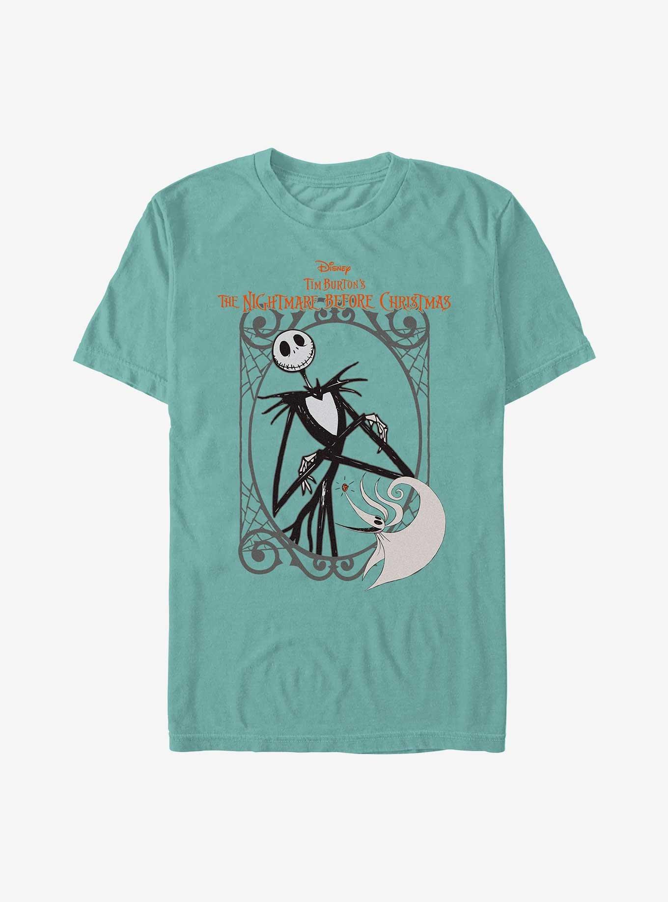 The Nightmare Before Christmas Jack With Zero Garment Dye T-Shirt