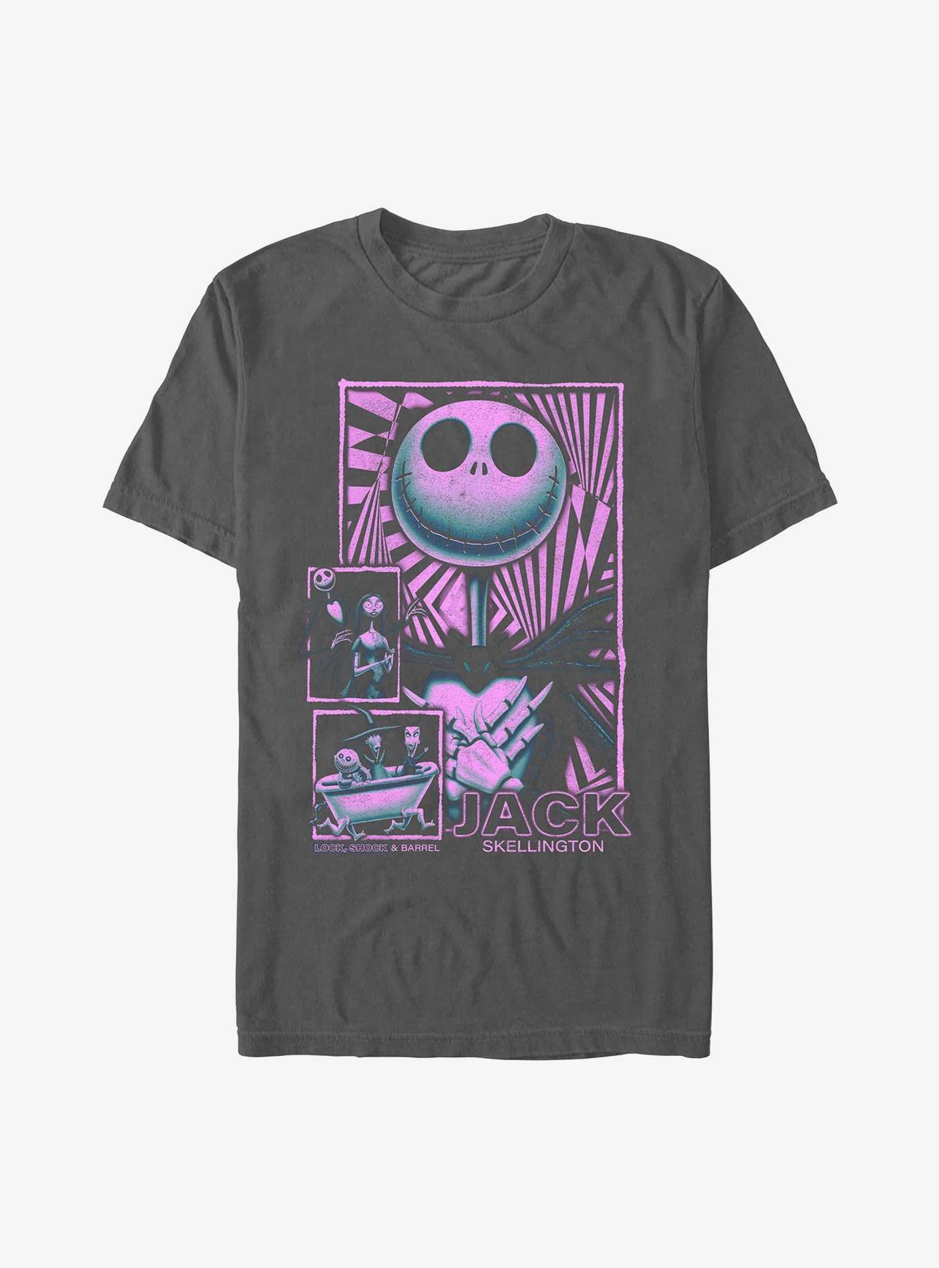 The Nightmare Before Christmas Bright Portrait Garment Dye T-Shirt, , hi-res
