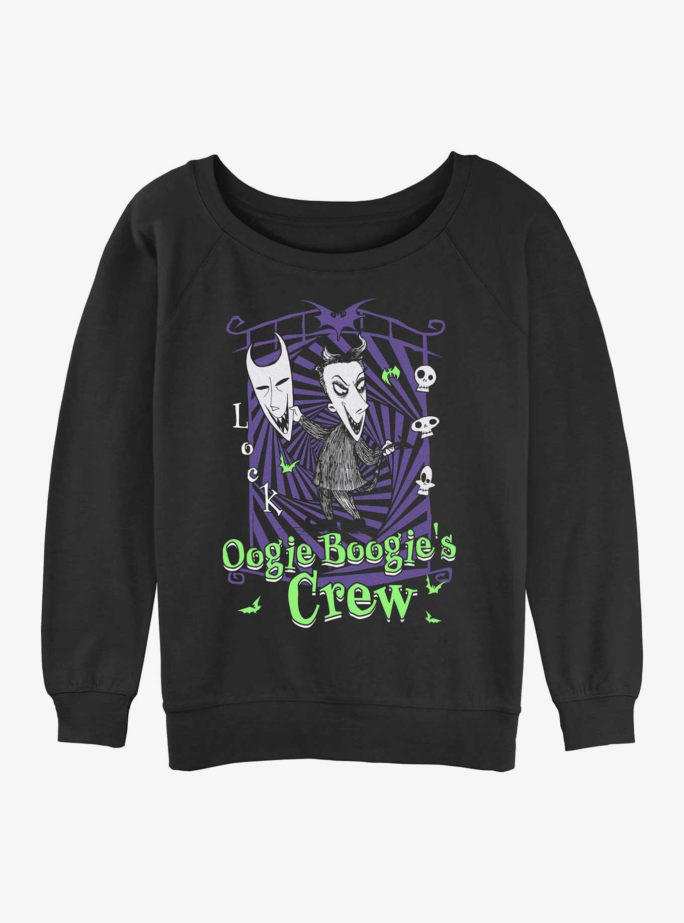 Disney The Nightmare Before Christmas Boogies Crew Lock Girls Slouchy Sweatshirt, , hi-res