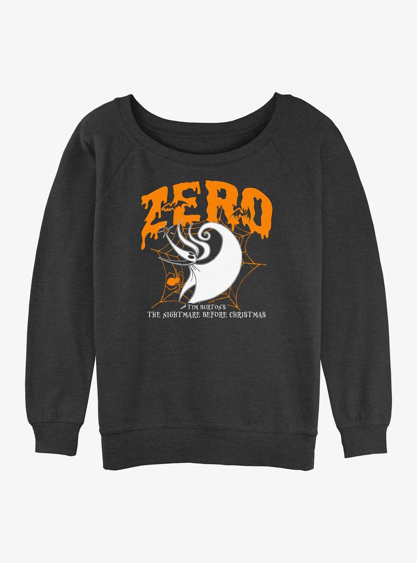 The Nightmare Before Christmas Collegiate Zero Girls Slouchy Sweatshirt, , hi-res