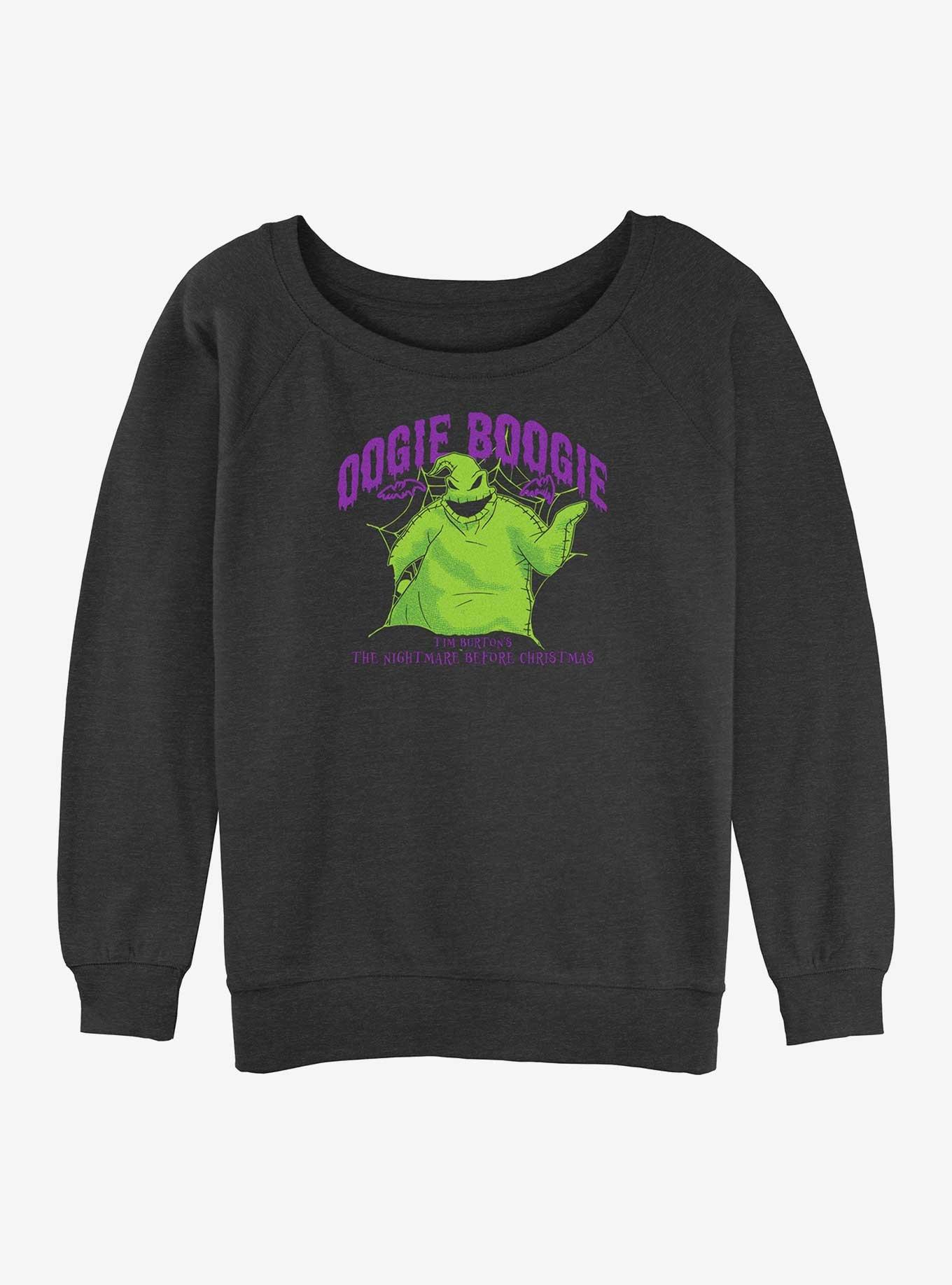 The Nightmare Before Christmas Collegiate Oogie Girls Slouchy Sweatshirt, , hi-res